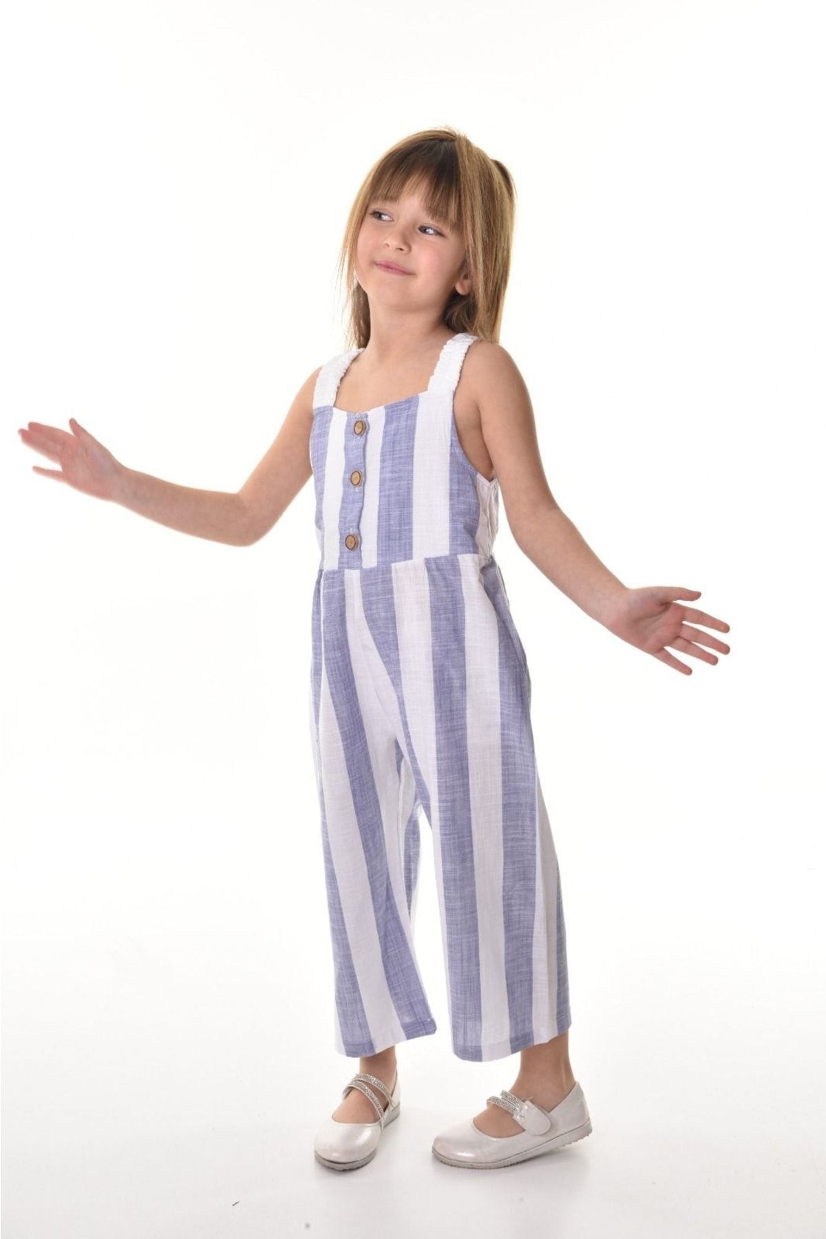 Blue kids jumpsuit sales