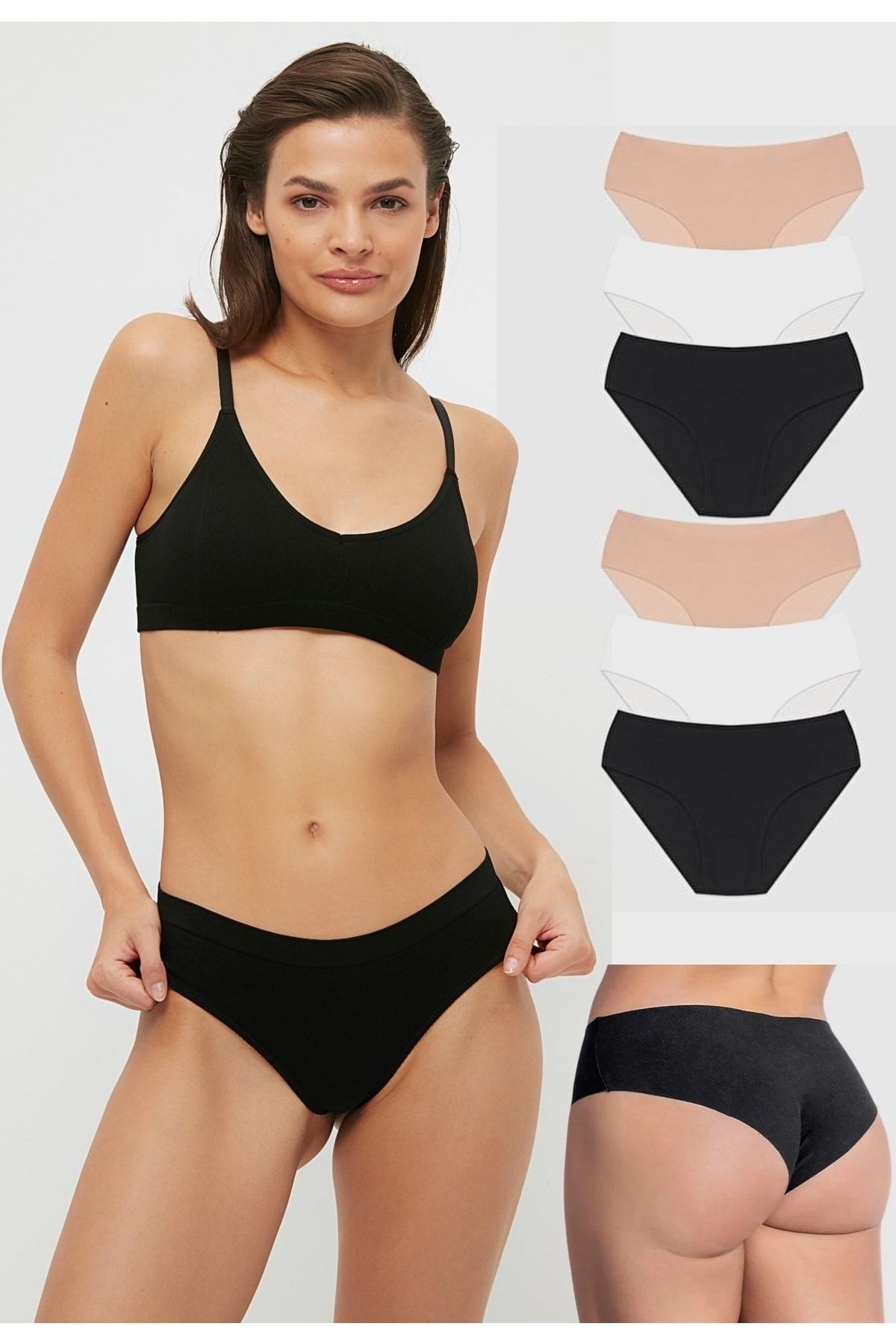 Newlilla Briefs - Black - Plain - Trendyol