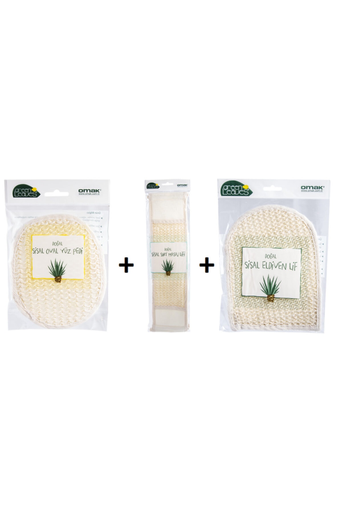 OMAK Sisal Organik Banyo Lif Seti Organic Bath Fiber