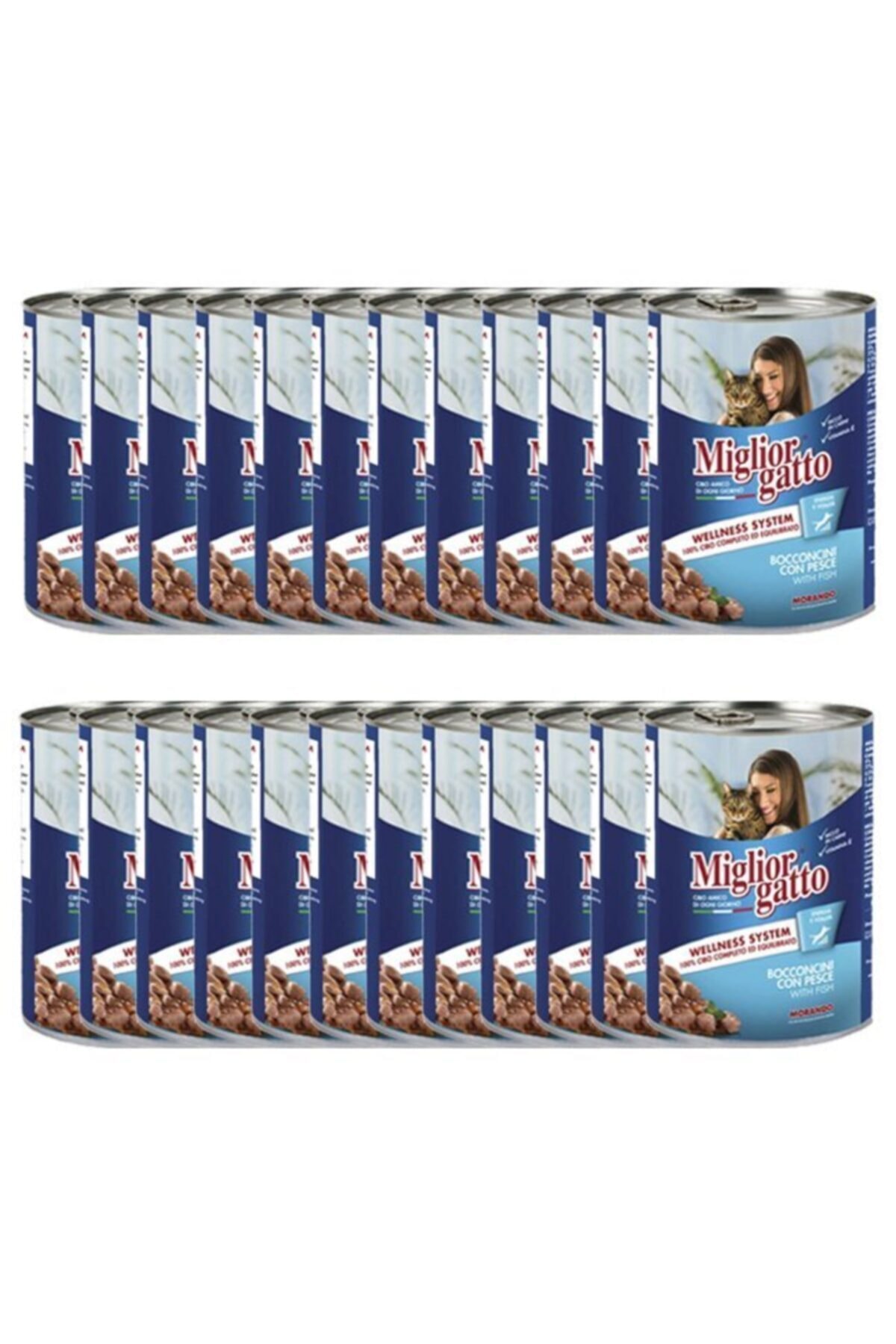 Miglior Gatto Okyanus Balıklı Konserve Kedi Maması 405 Gr X 24 Adet
