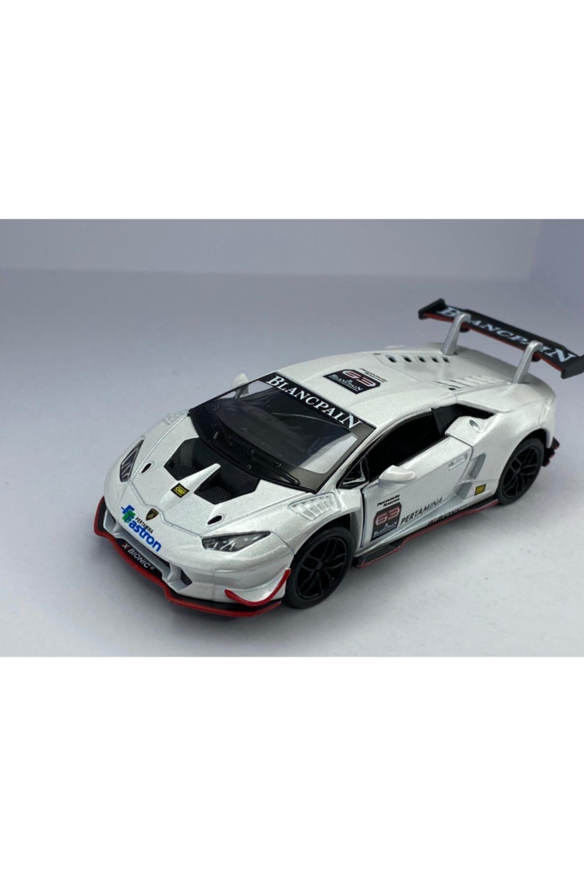 Kinsmart Lamborghini Huracan Lp620 - 2 Super Trofeo Çek Bırak 5inch. Lisanslı Model Araba, Oyuncak Araba 1:36