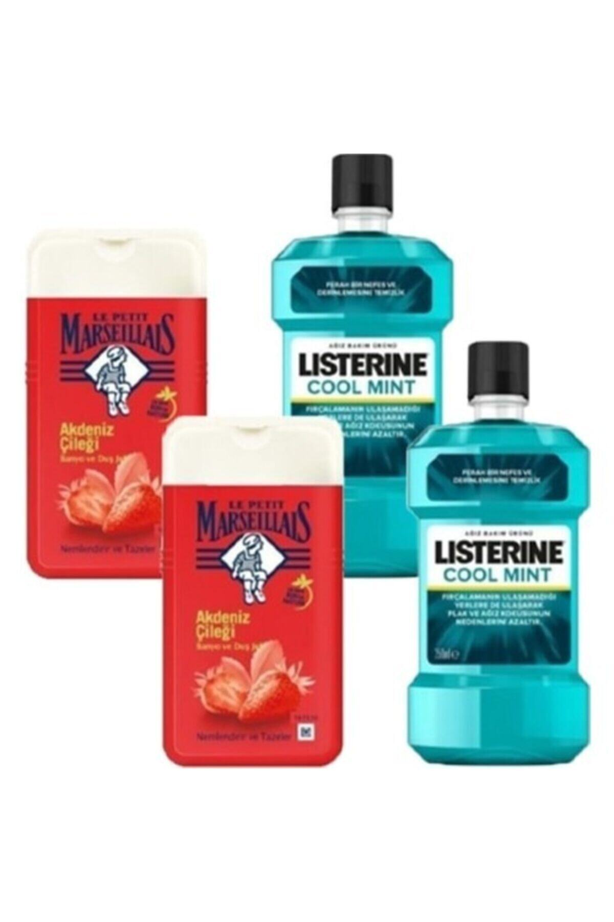 Listerine Nane Ağız Çalkalama Suyu 250 Ml + Akdeniz Çileği Duş Jeli X2