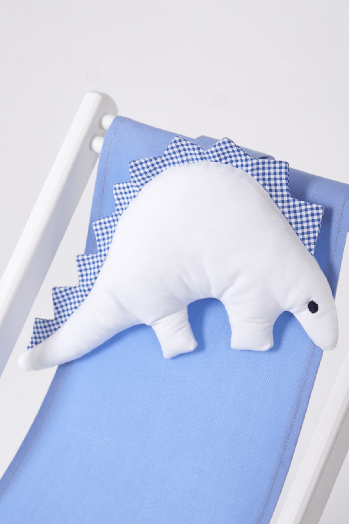 dino kids furniture Unisex Çocuk Beyaz Mavi Dino Uyku Oyun Arkadaşı