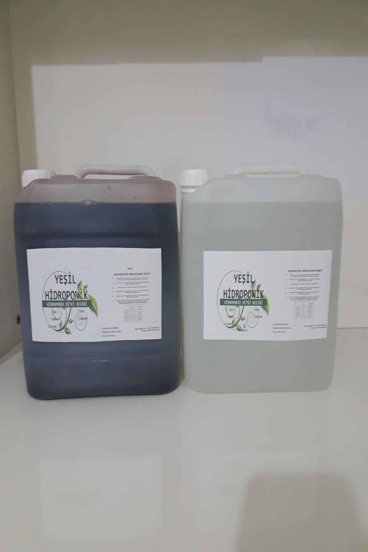 yeşil hidroponik Topraksız Tarım Biber Besini 5 lt