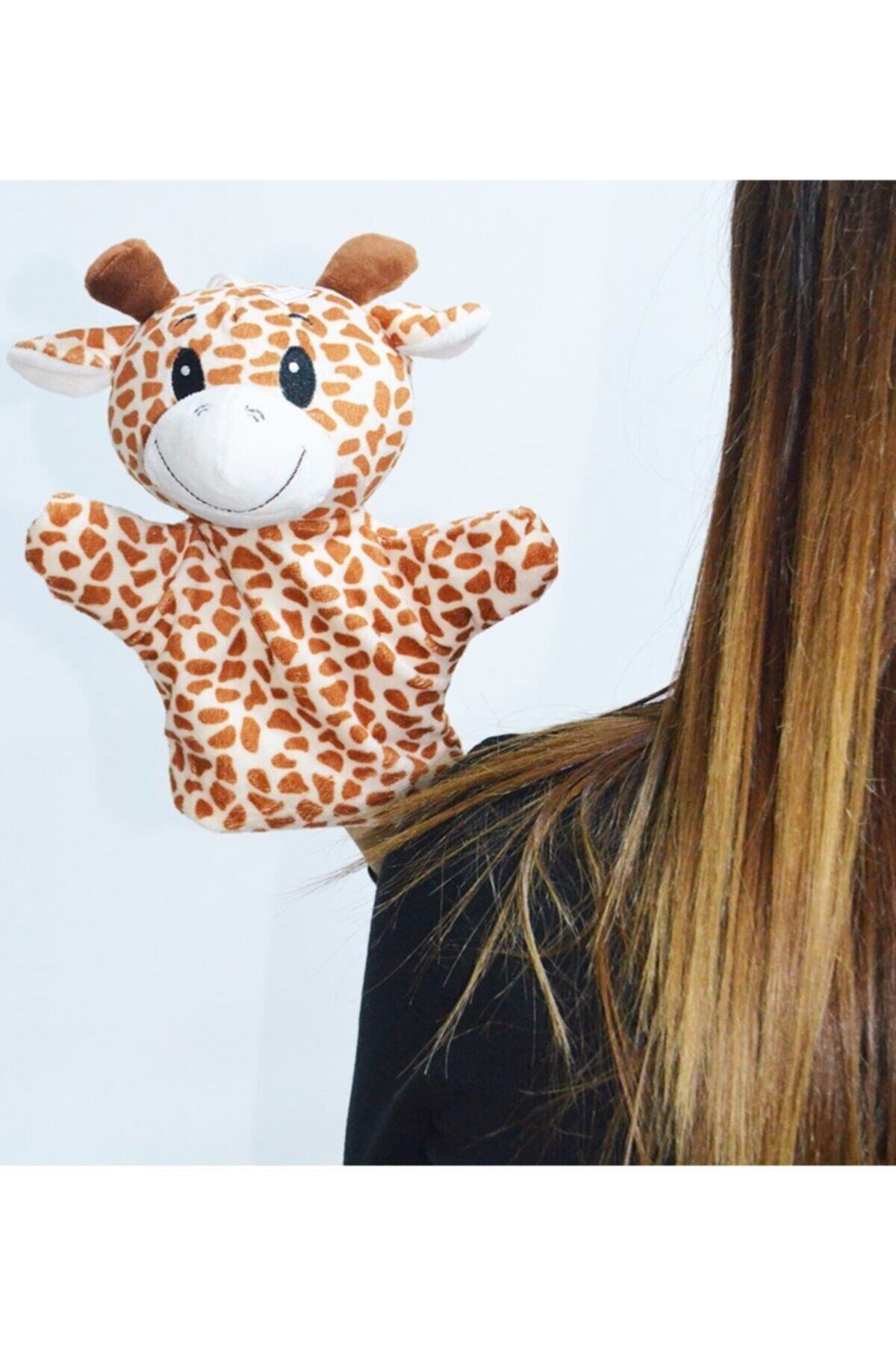 hediyecik Zürafa El Kuklası 25 Cm Peluş