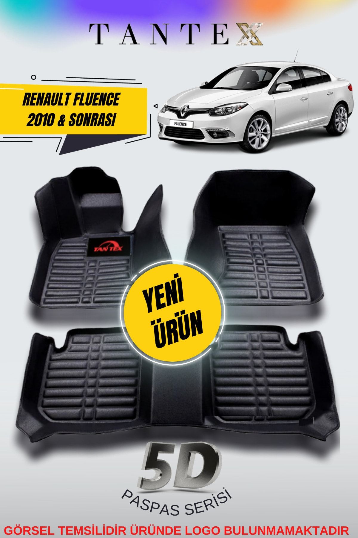 TANTEX Renault Fluence 2010 & Sonrası 5d Araca Özel Oto Paspası