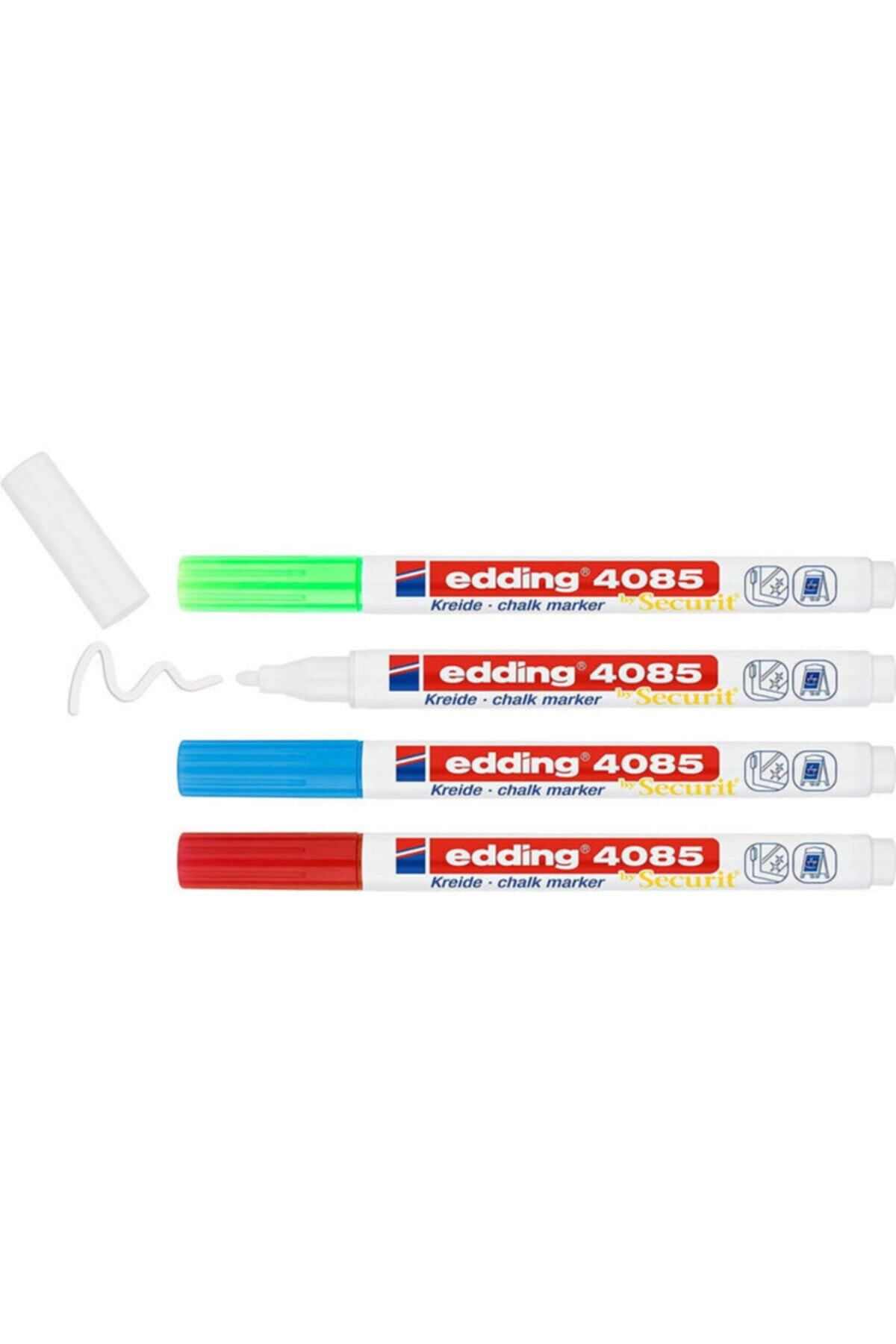 Edding 4085 Sıvı Tebeşir Kalemi 4'lü Blister Basıc