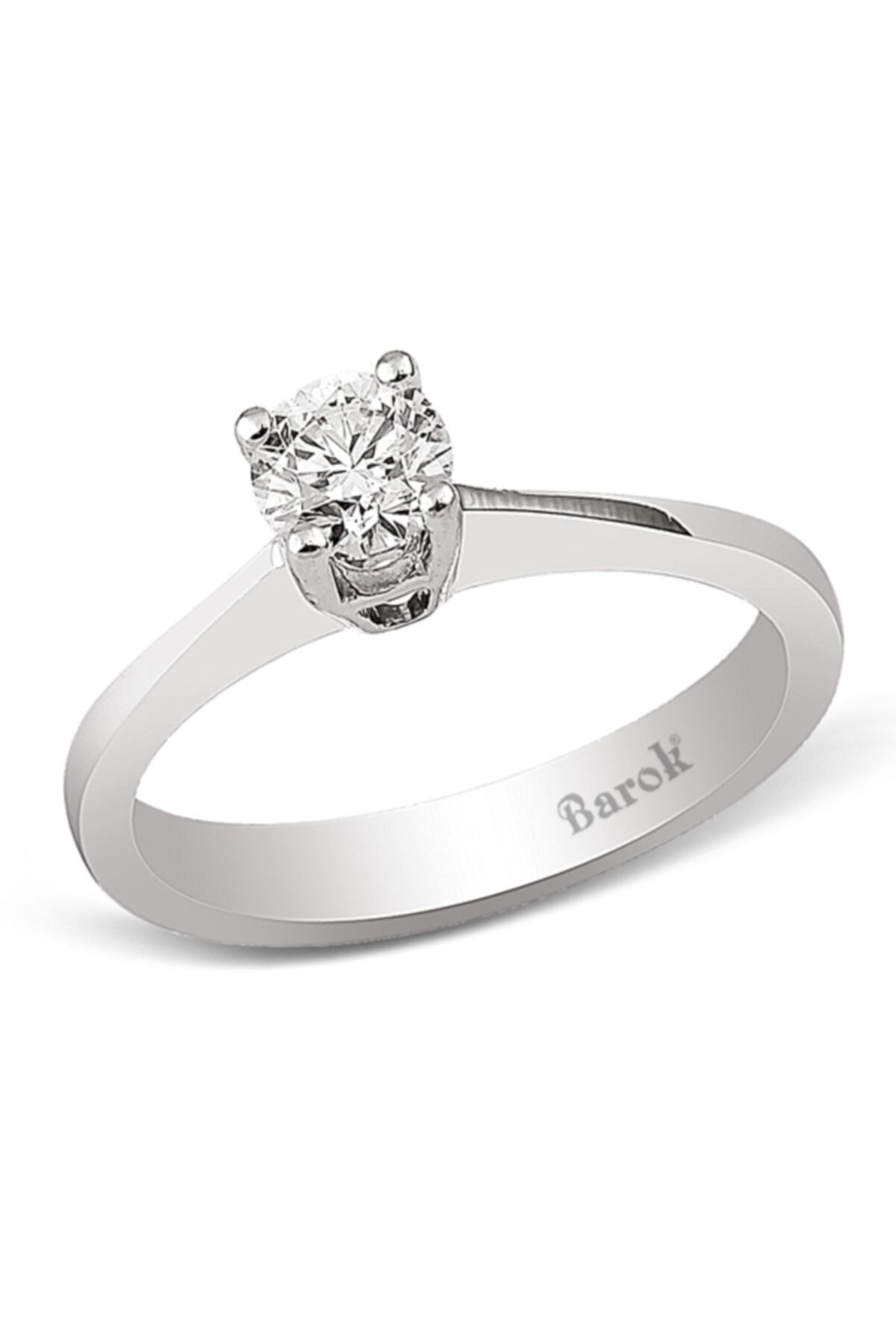 Barok Diamond Pırlanta Tektaş Yüzük 0.56 Ct. G Vs 18k