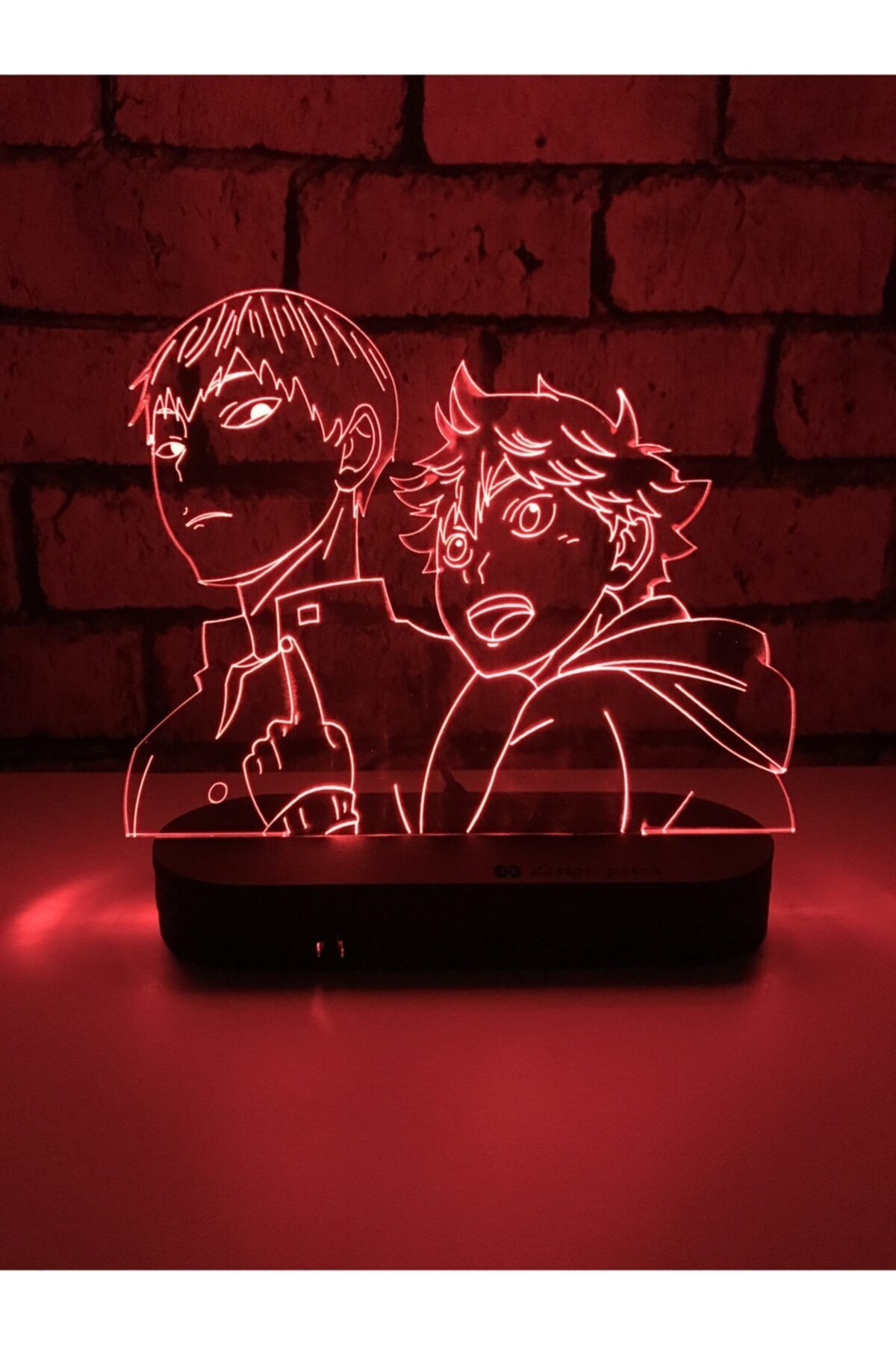 PETRADESIGN Haikyuu Kageyama Ve Hinata Anime Masa Lambası