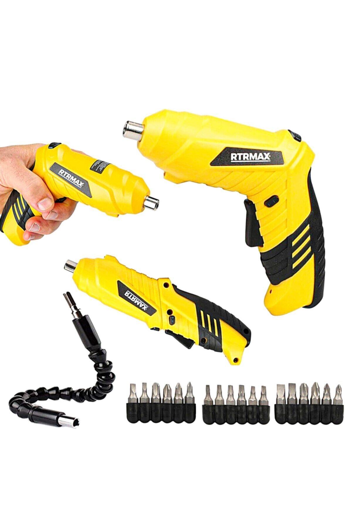 Rtrmax Rtm326 Çift Fonksiyonlu Şarjlı Tornavida 20 Parça Hediyeli Set