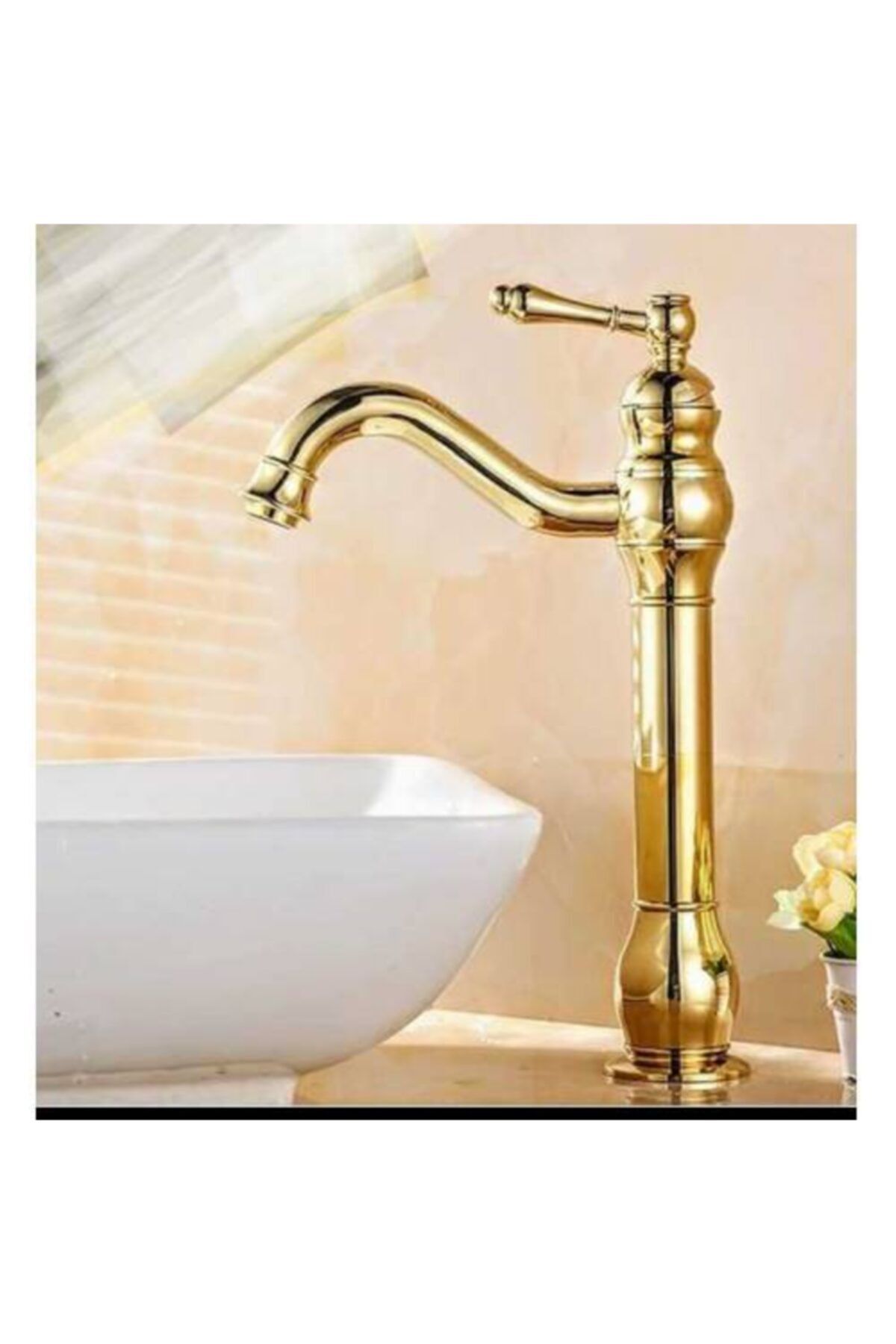 Prima Banyo Çanak Lavabo Batarya Gold