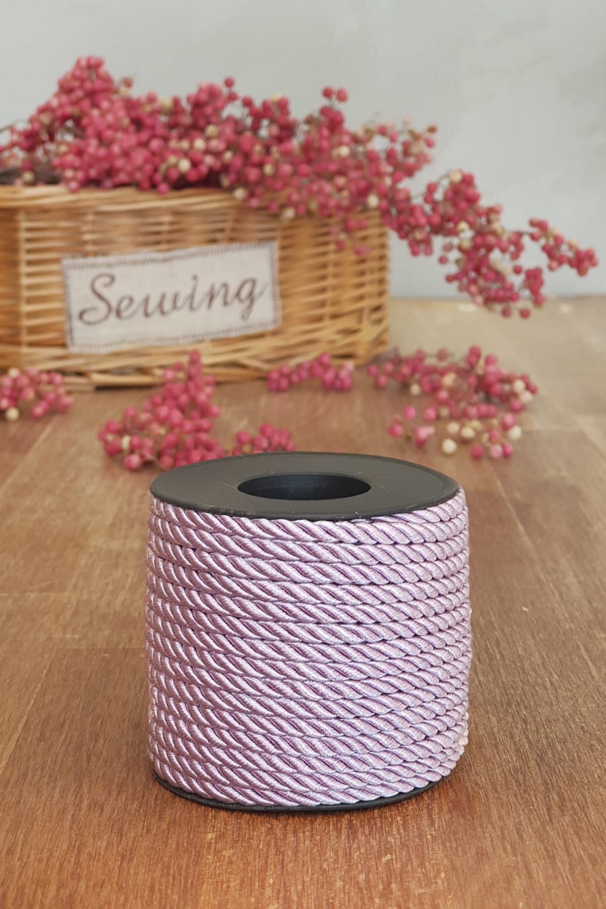 Funbou Lila kordon şerit, 4 mm / 15 metre