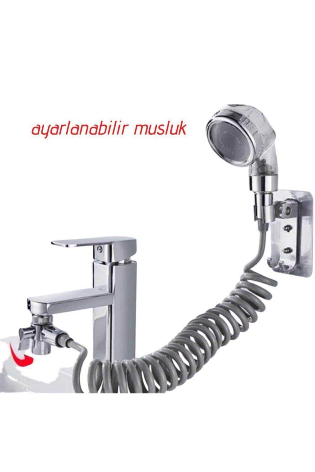 Buffero Buffer 2in1 Spira Ayarlanabilir Banyo Mutfak Musluk Başlığı