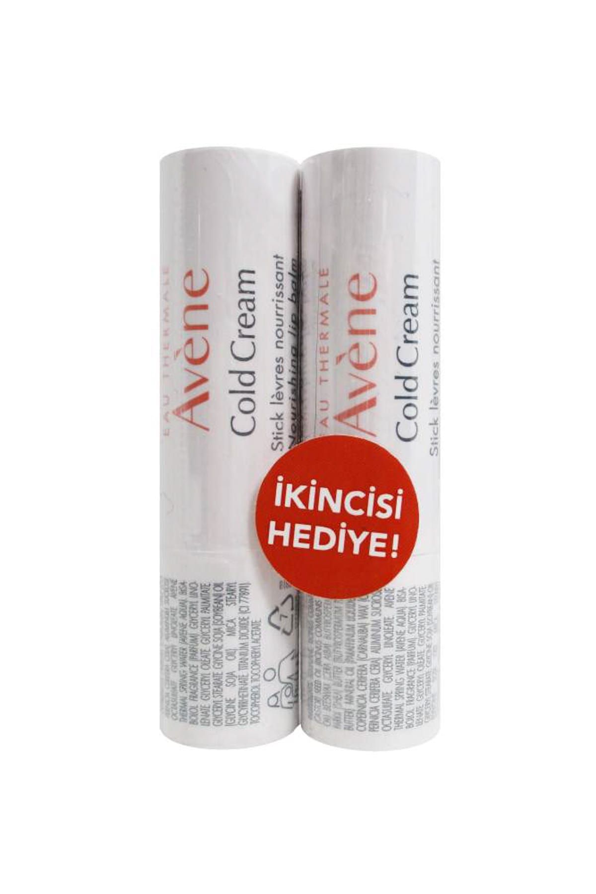 Avene Hassas Dudaklar için Bakım Stiği - Cold Cream Lip Stick İkiz Set 2x4 g 3282779144254