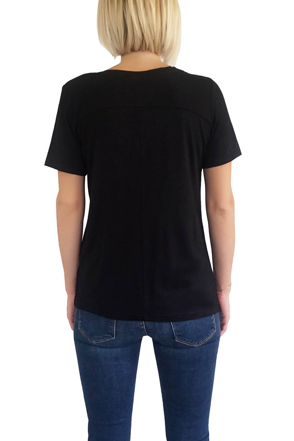 MOF Kadın Siyah T-Shirt VYCT-S 2