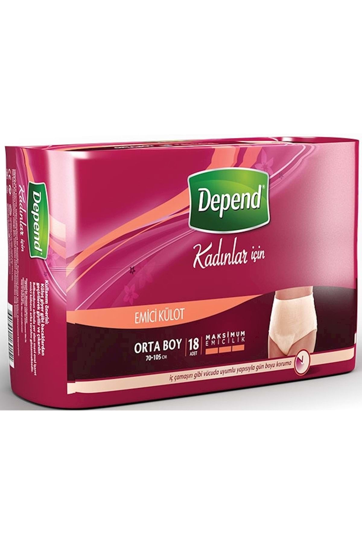 Depend Emici Külot Eko Avantaj Pk Orta Kadın  (18 Adet)