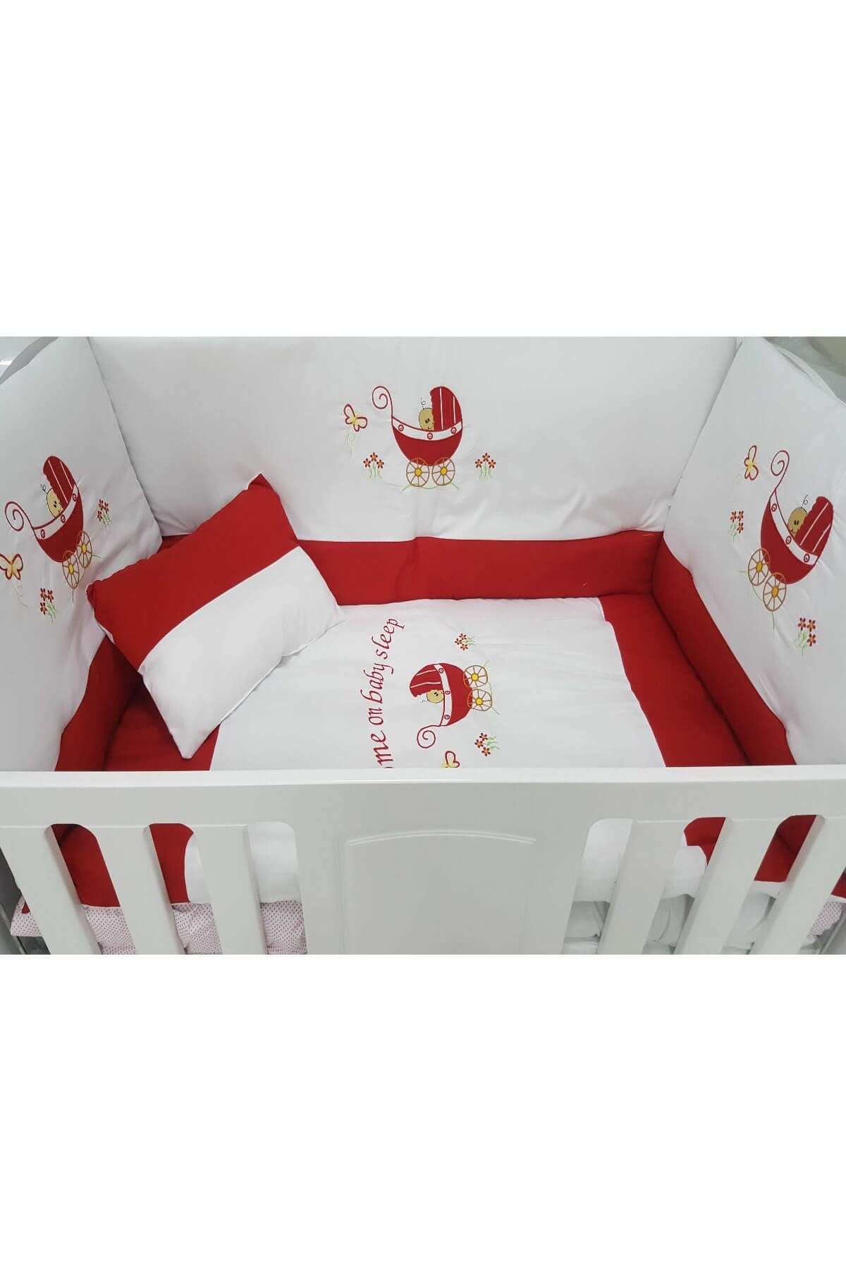 Tommybaby Bebek Arabalı Nakışlı Bebek Uyku Seti /