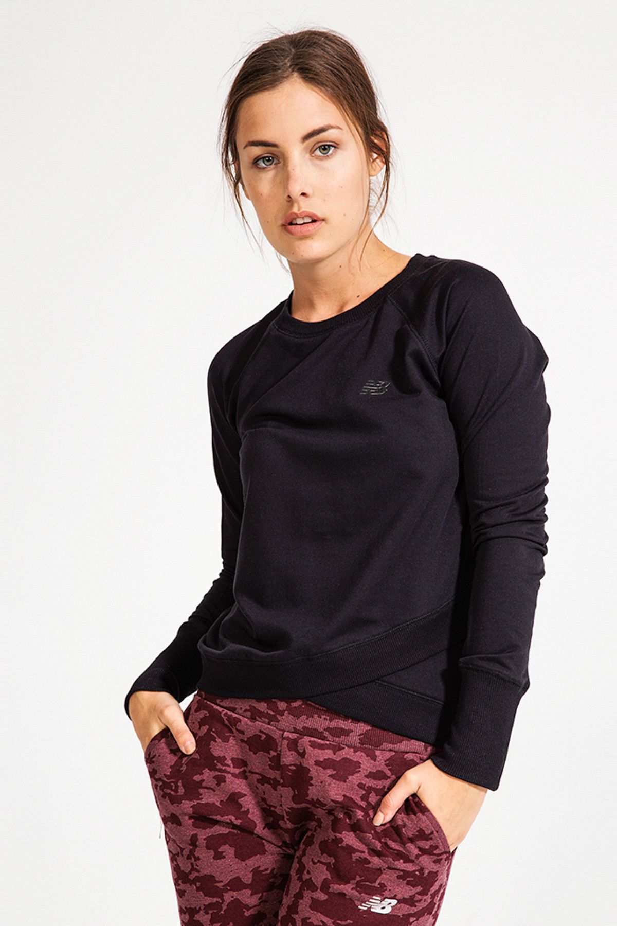 New Balance WTC3741 Kadın Sweatshirt - WTC3741-BK