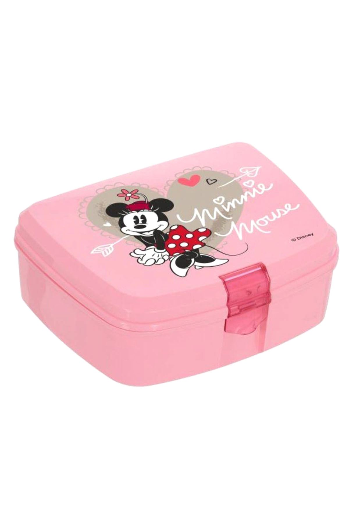 Herevin Minnie Mouse Pembe Beslenme Kutusu (İki Bölmeli) /