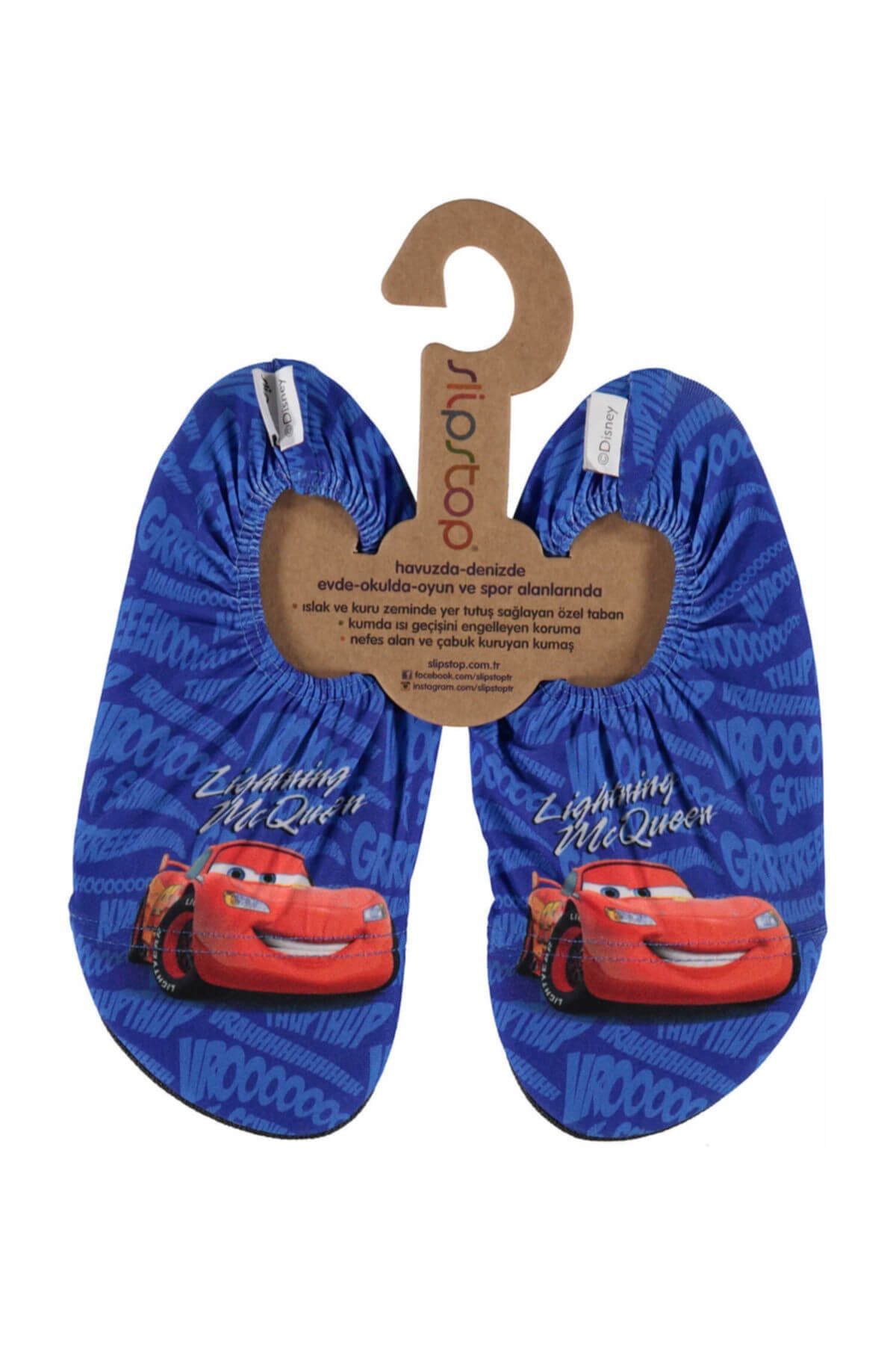SLIPSTOP Unisex Çocuk Crash Disney Cars Renkli Havuz Ayakkabısı SS17120148-S
