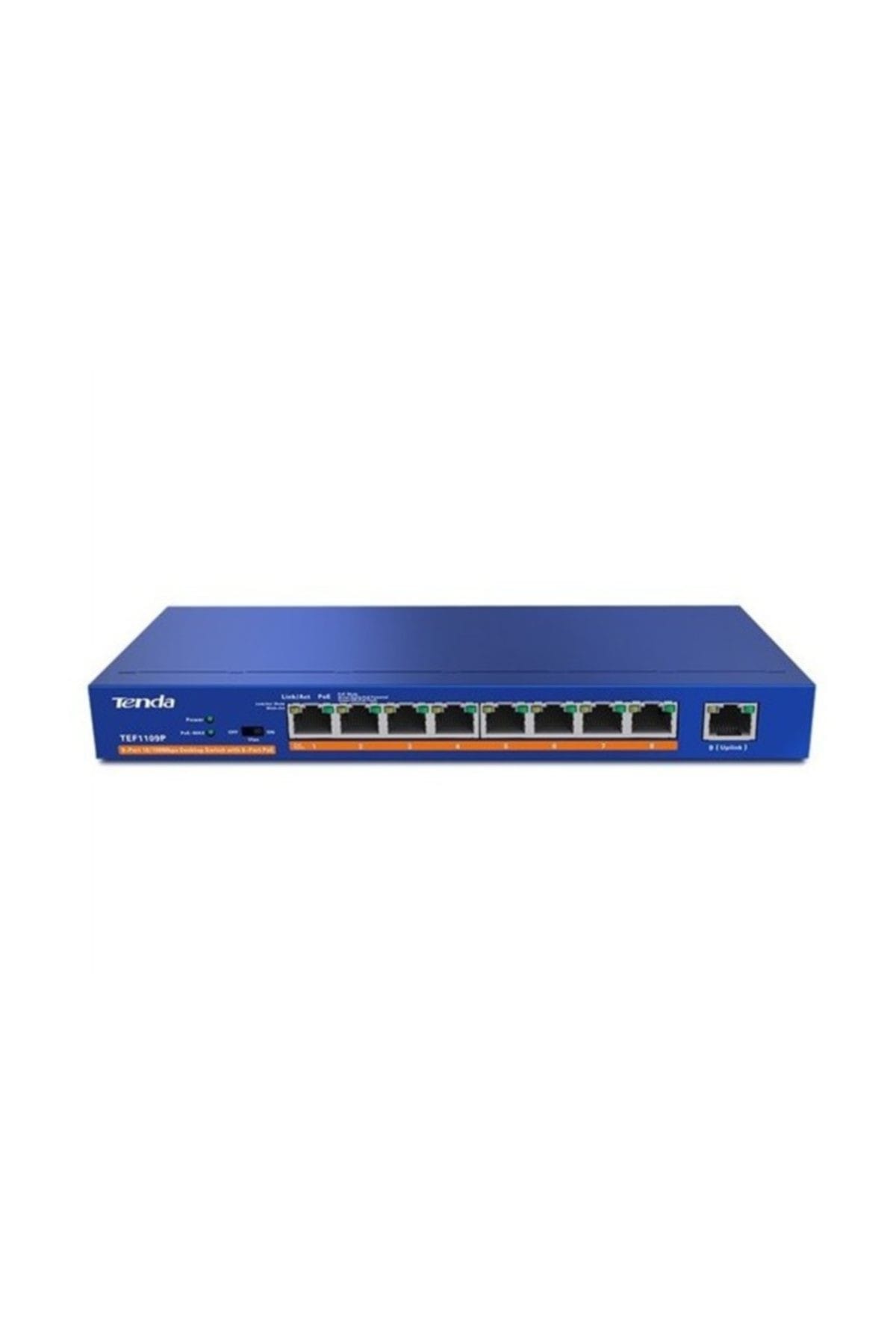 tenda 9 Port TEF1109P 10/100 8x POE Switch (63W)
