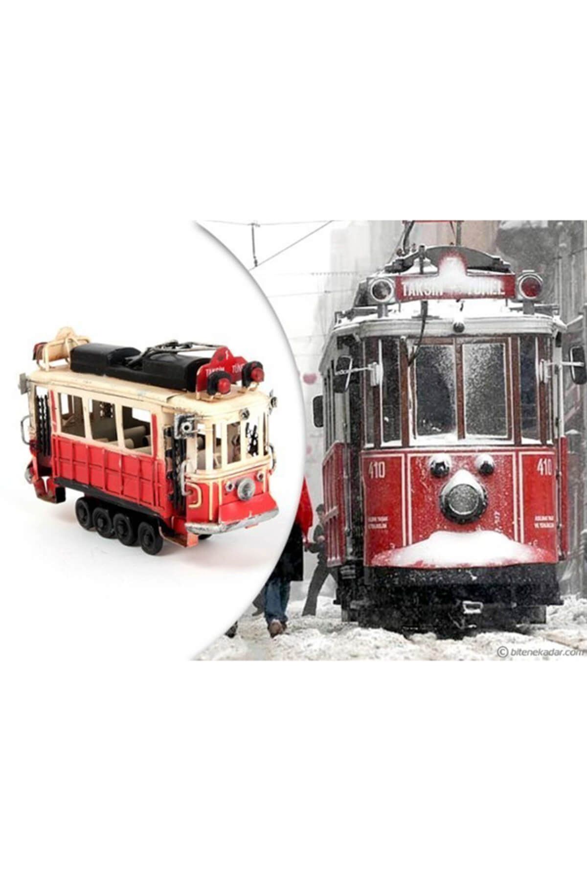 Keyfi Sepet Nostaljik Metal Taksim Tünel Tramvay Küçük Boy