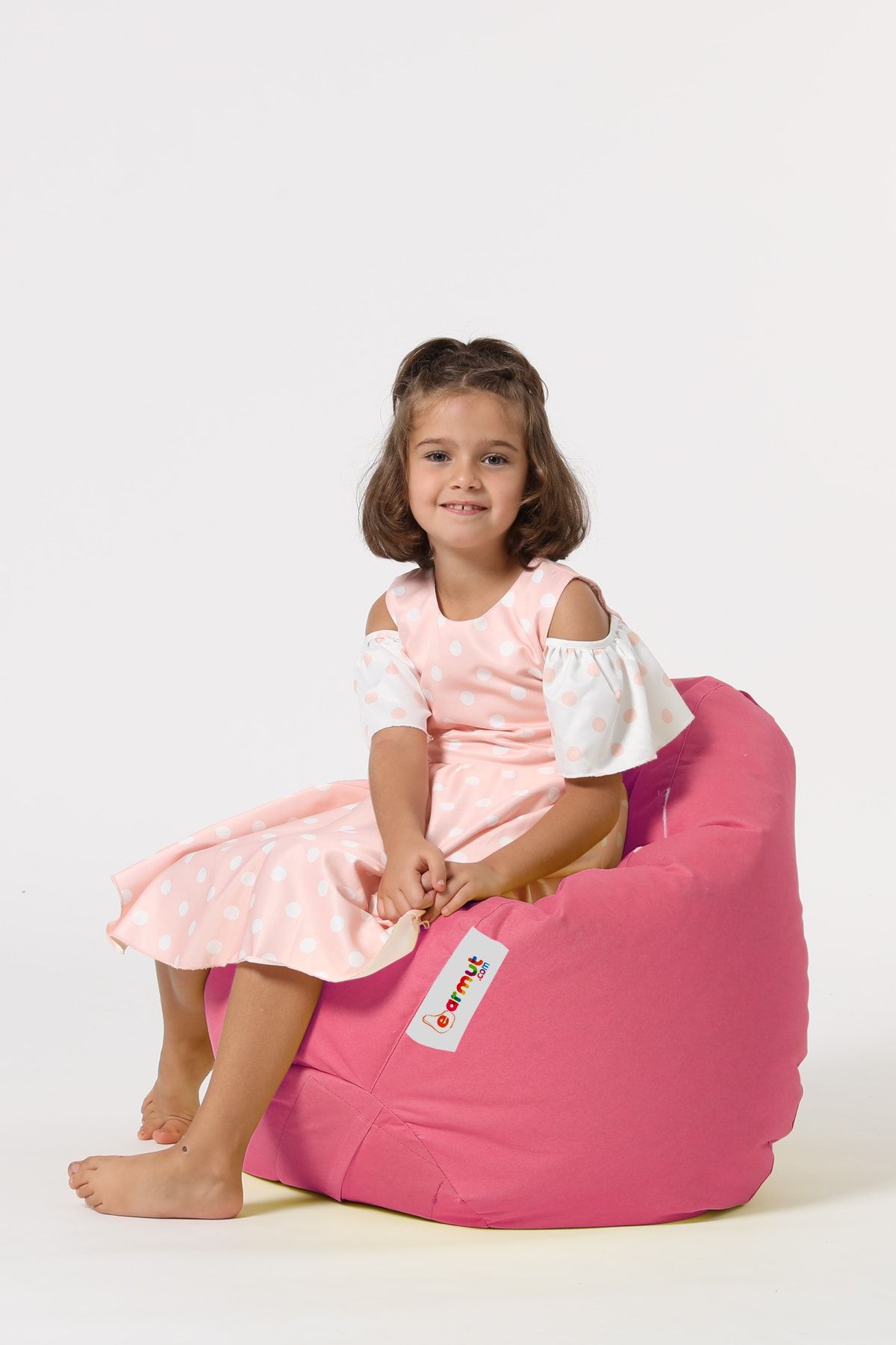 EARMUT Premium Çocuk Armut Koltuk Pembe