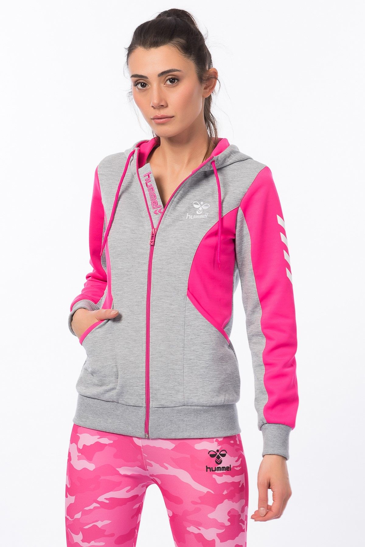 HUMMEL T36808-2006 Gri Kadın Sweatshirt 100220862