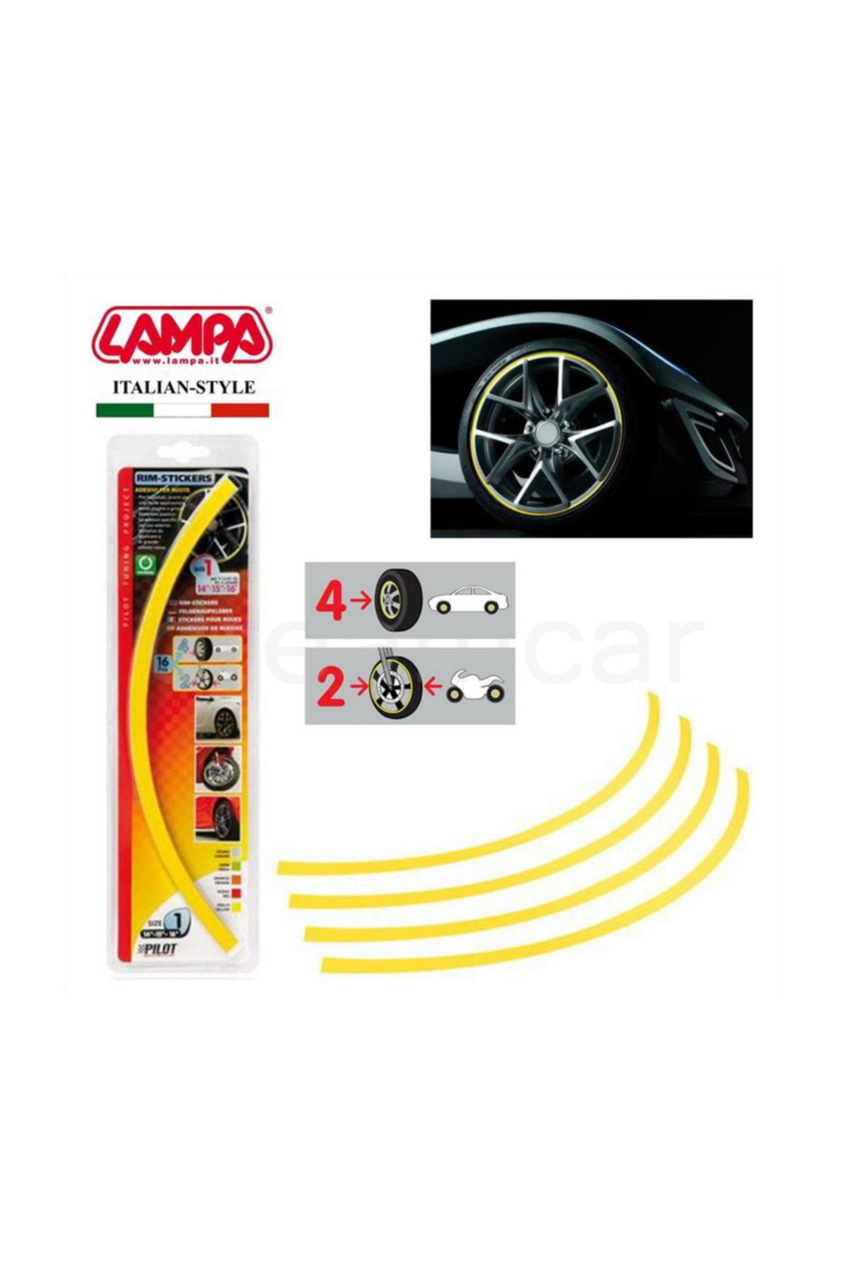 Pilot Sarı Jant Sticker 14-15-16 Jant İçin (4 Lastik) 30784