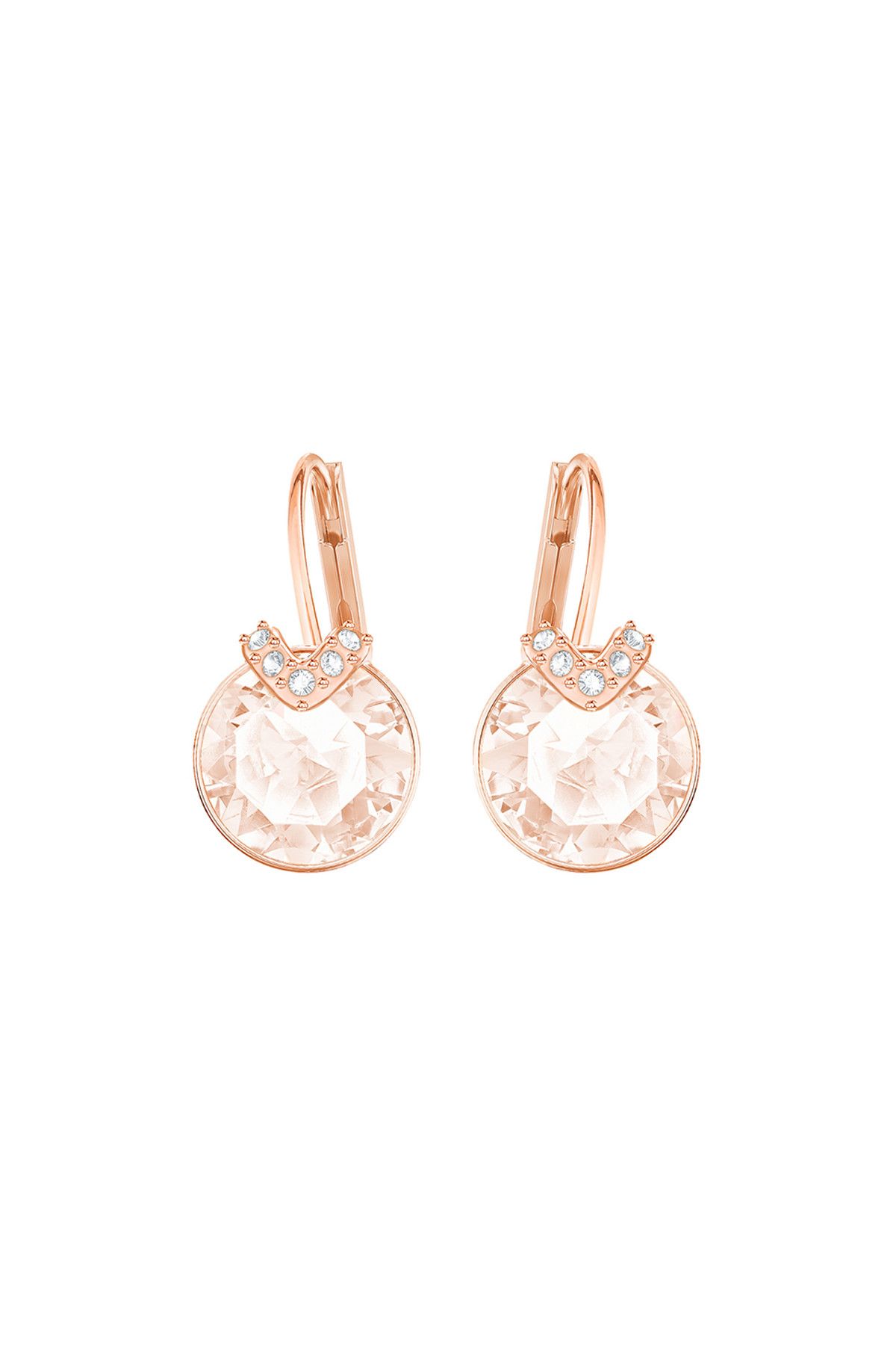 Swarovski Kadın Küpe Bella:Pe V Silk/Cry/Ros 5299318
