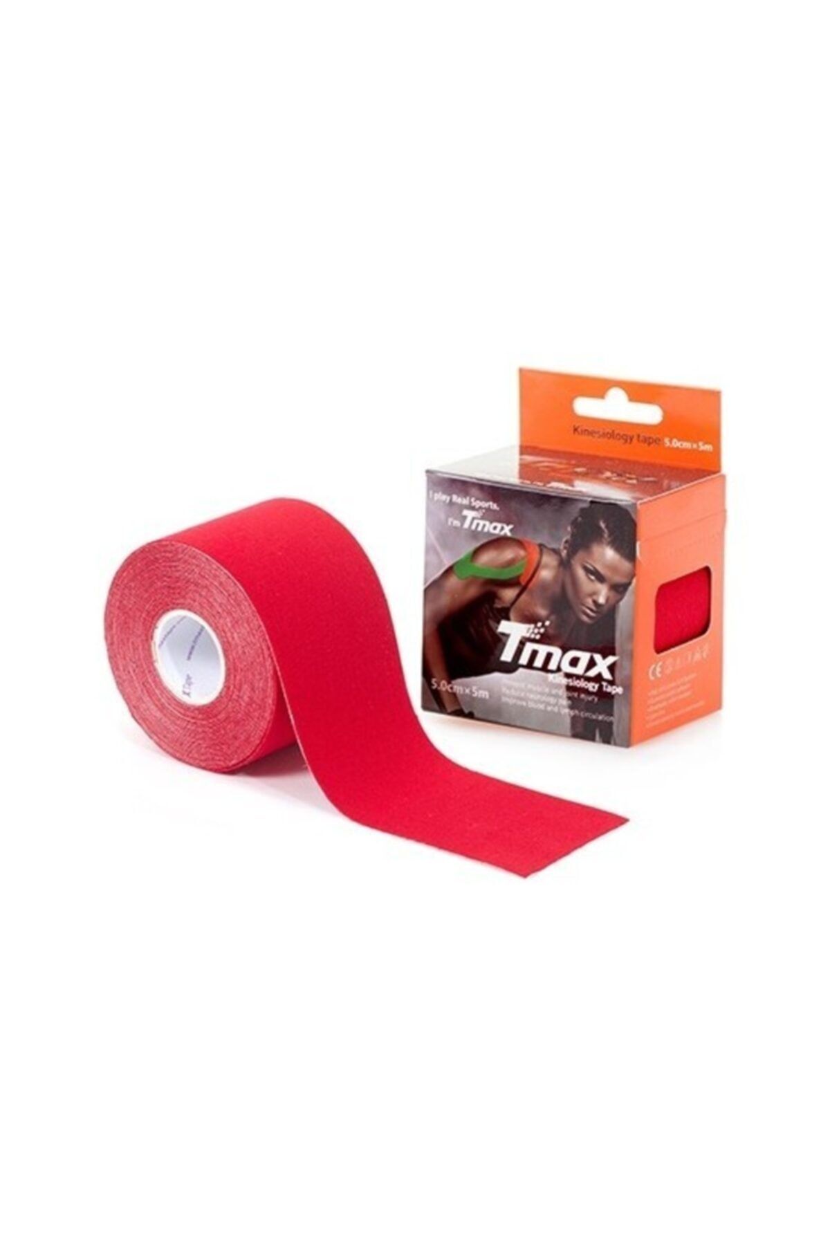 TMAX Kinesio Tape Ağrı Bandı 5 Cm X 5 Metre Kırmızı Renk
