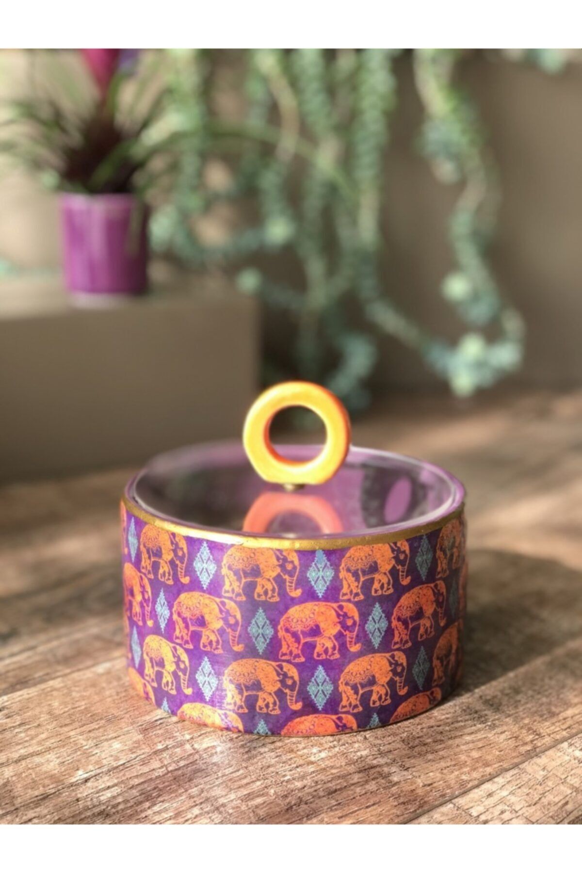 ŞEYDA&ASLI Kapaklı Mini Şekerlik Elephant