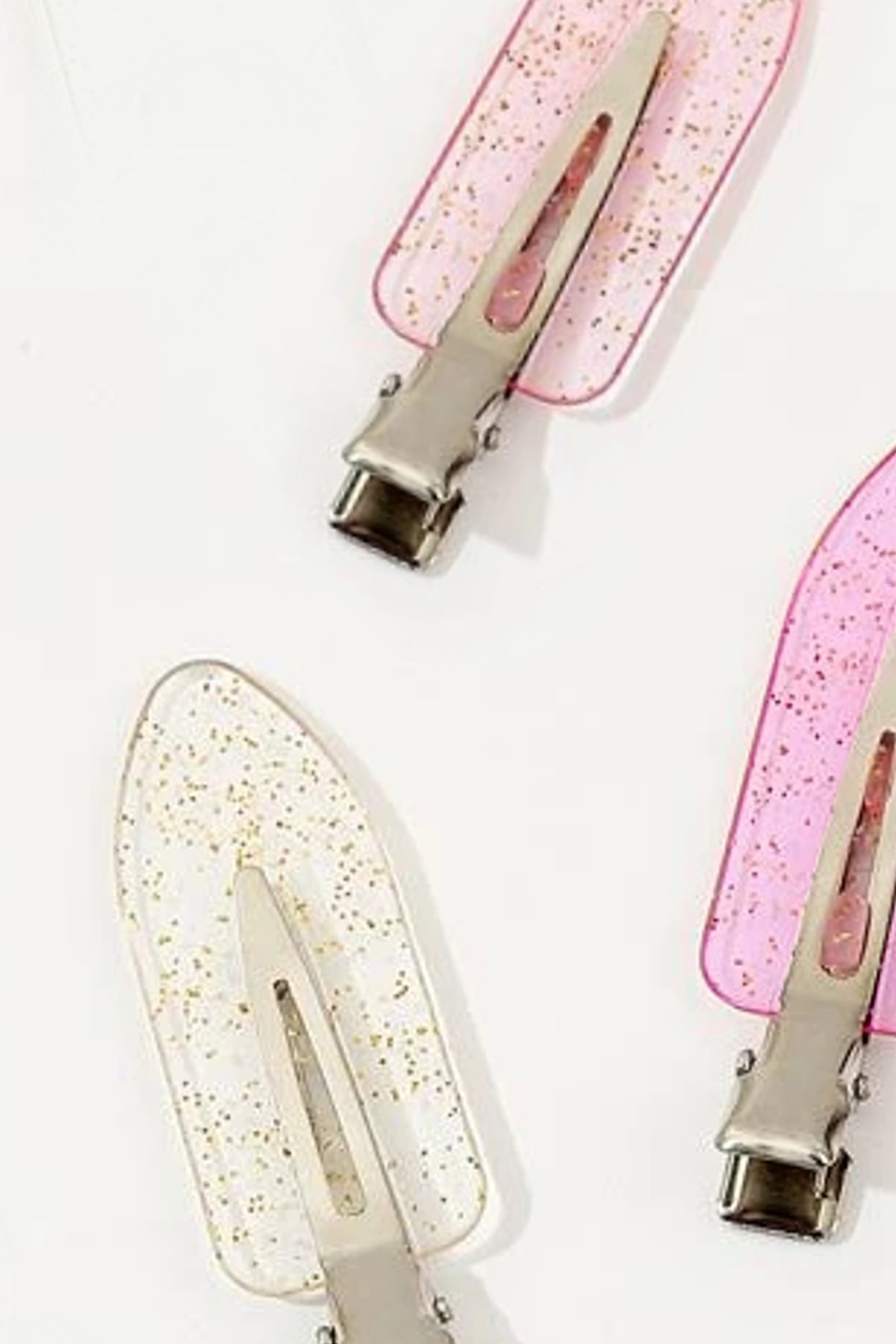 ست سگک گیره مراقبت از پوست گیره آرایش مو 3 تکه شفاف رنگی بدون علامت