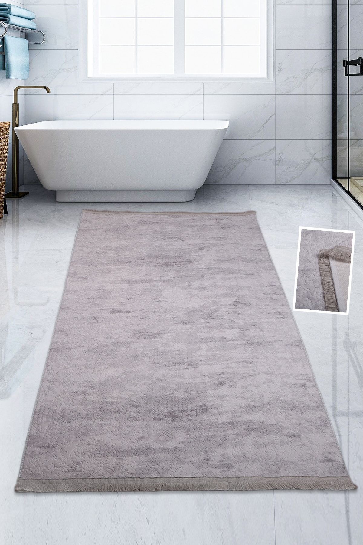 Relax Carpet Nova Gray 100x200 Cm Large Size Bath Mat Sports