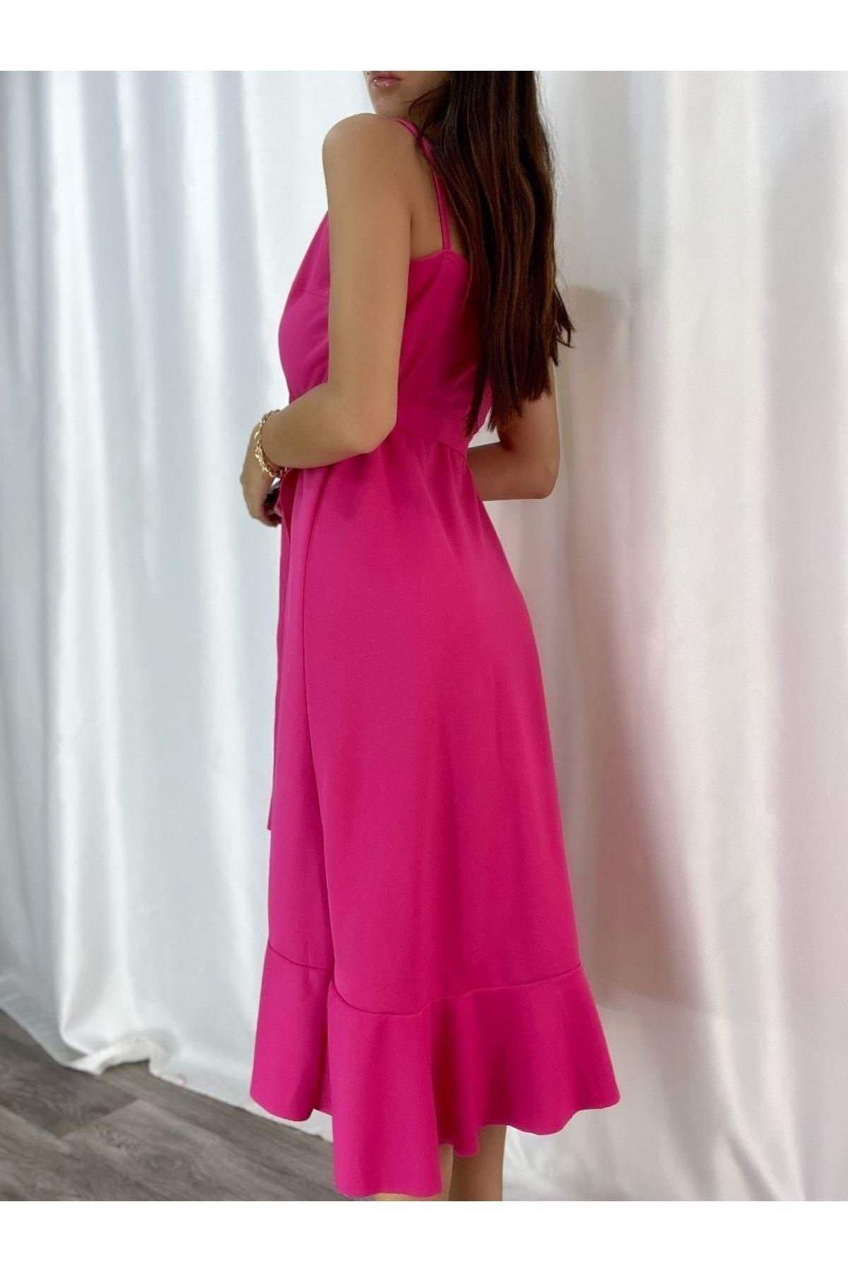 Dark pink midi dress discount