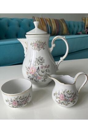 Dekoratif Vintage Antika Porselen Çay Potu Sosluk Şekerlik Hediyelik Yılbaşı Yeni Yıl Image 0