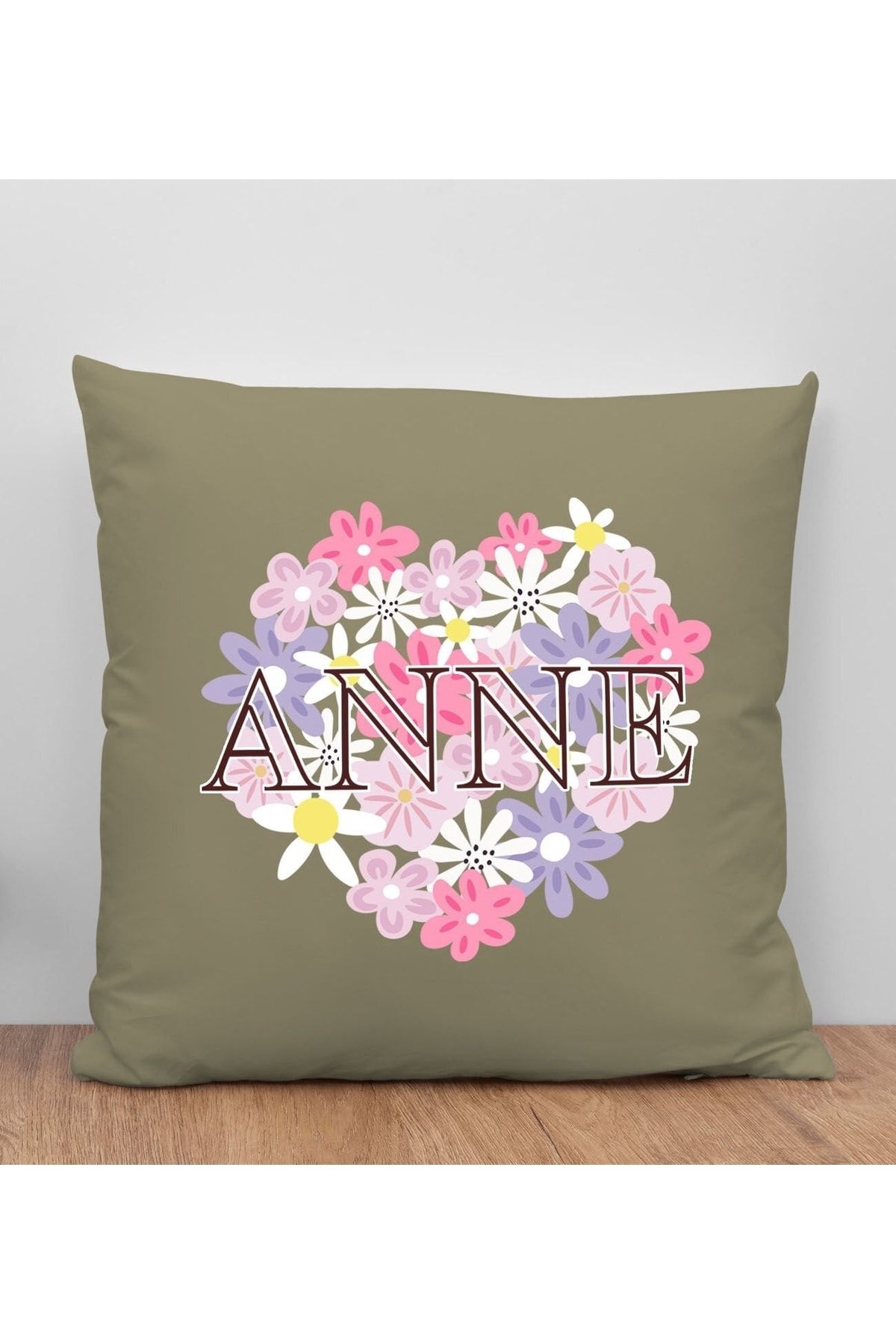 Bk Gift Cushion Cushion Cover Khaki Trendyol
