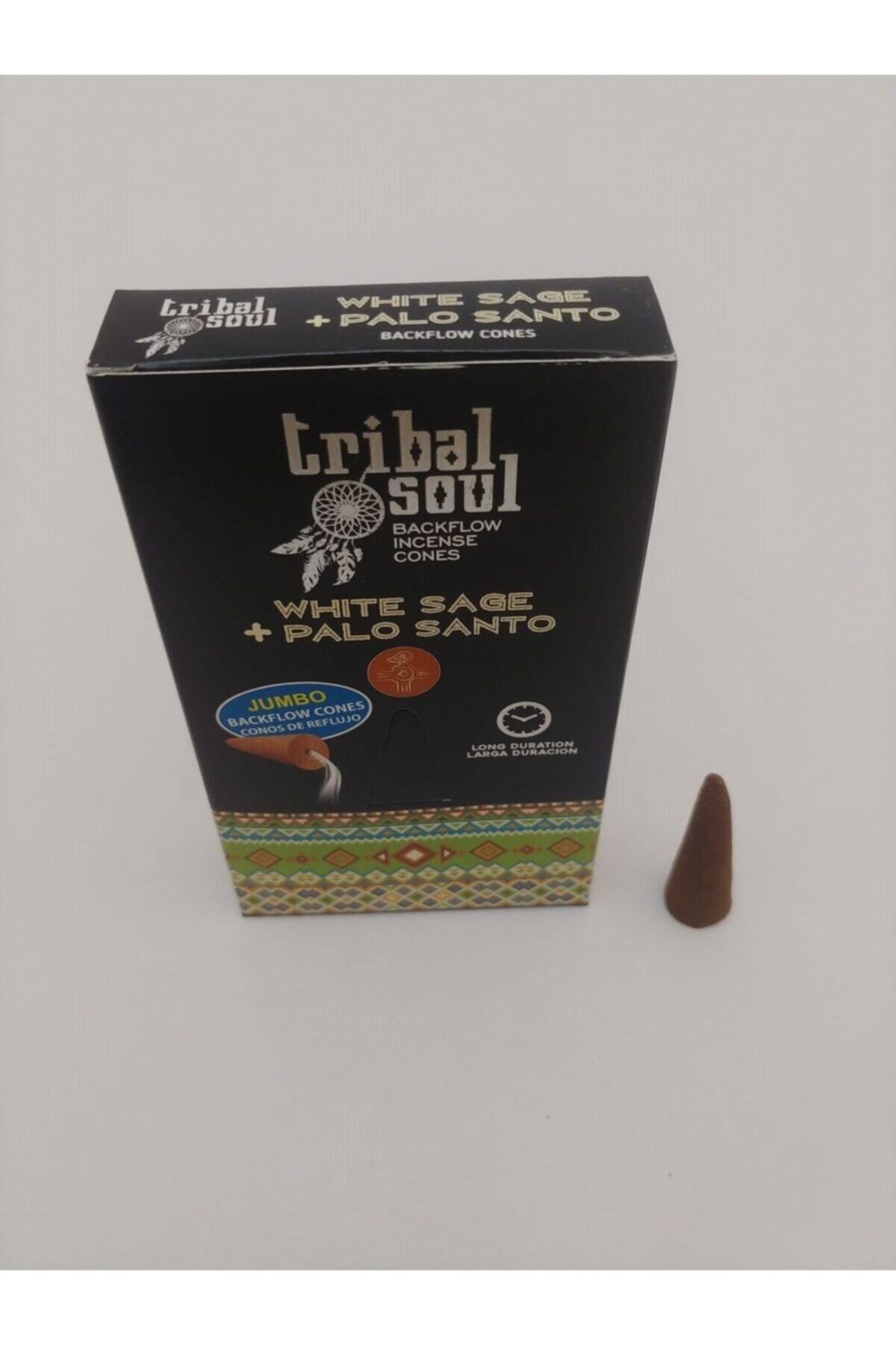 SİNA HEDİYELİK Tribal Soul White Sage-palo Santo Geri Akışlı Şelale Jumbo Tütsü