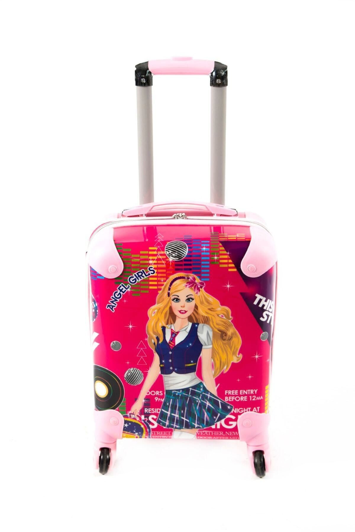 Laguna Angel Girls Barbie Pembe Çocuk Valizi