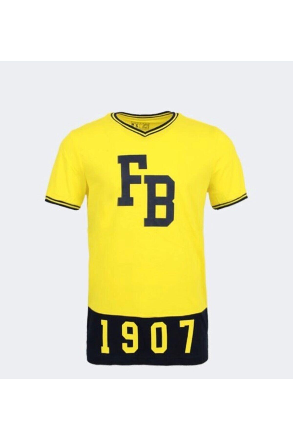 Fenerium Erkek Sarı Lacivert Fenerbahçe Fb 1907 Tshırt