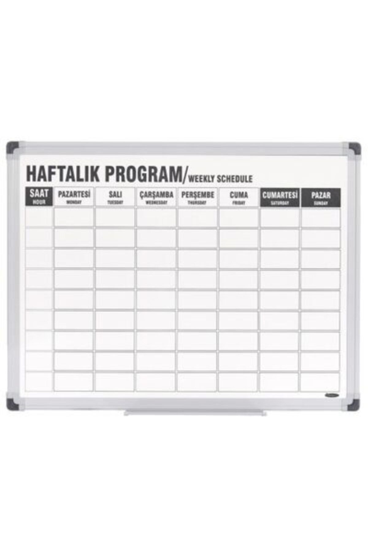İnterpano Interpano 45x60 Elegant Çerçeve Duvara Monte Haftalık Ders Programı Panosu