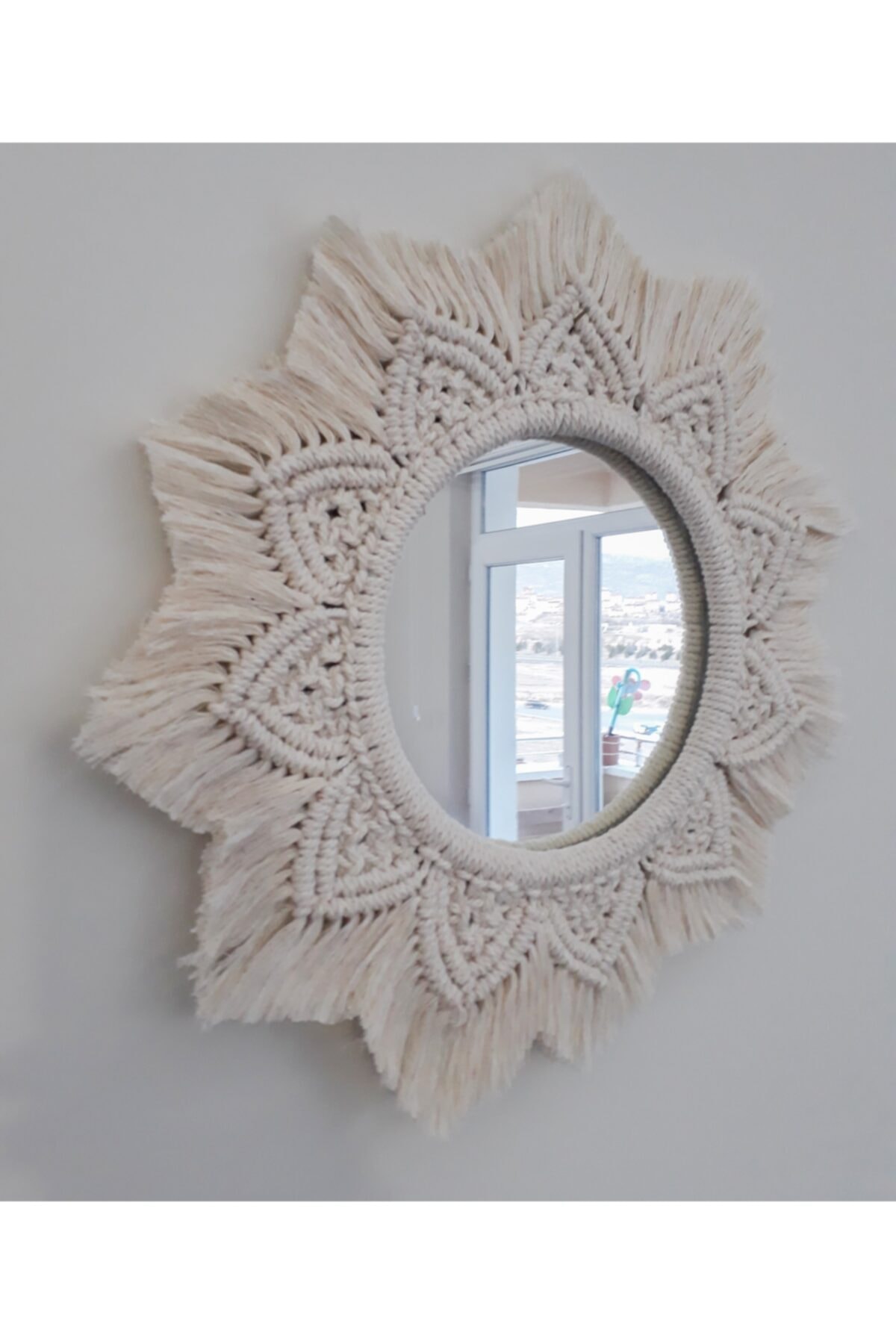 atölye89 El Yapımı Makrome Ayna