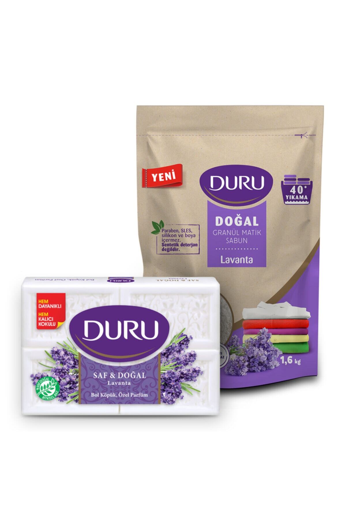 Duru Granül Lavanta 1,6kg Ve Saf Doğal Lavanta Sabun 600gr