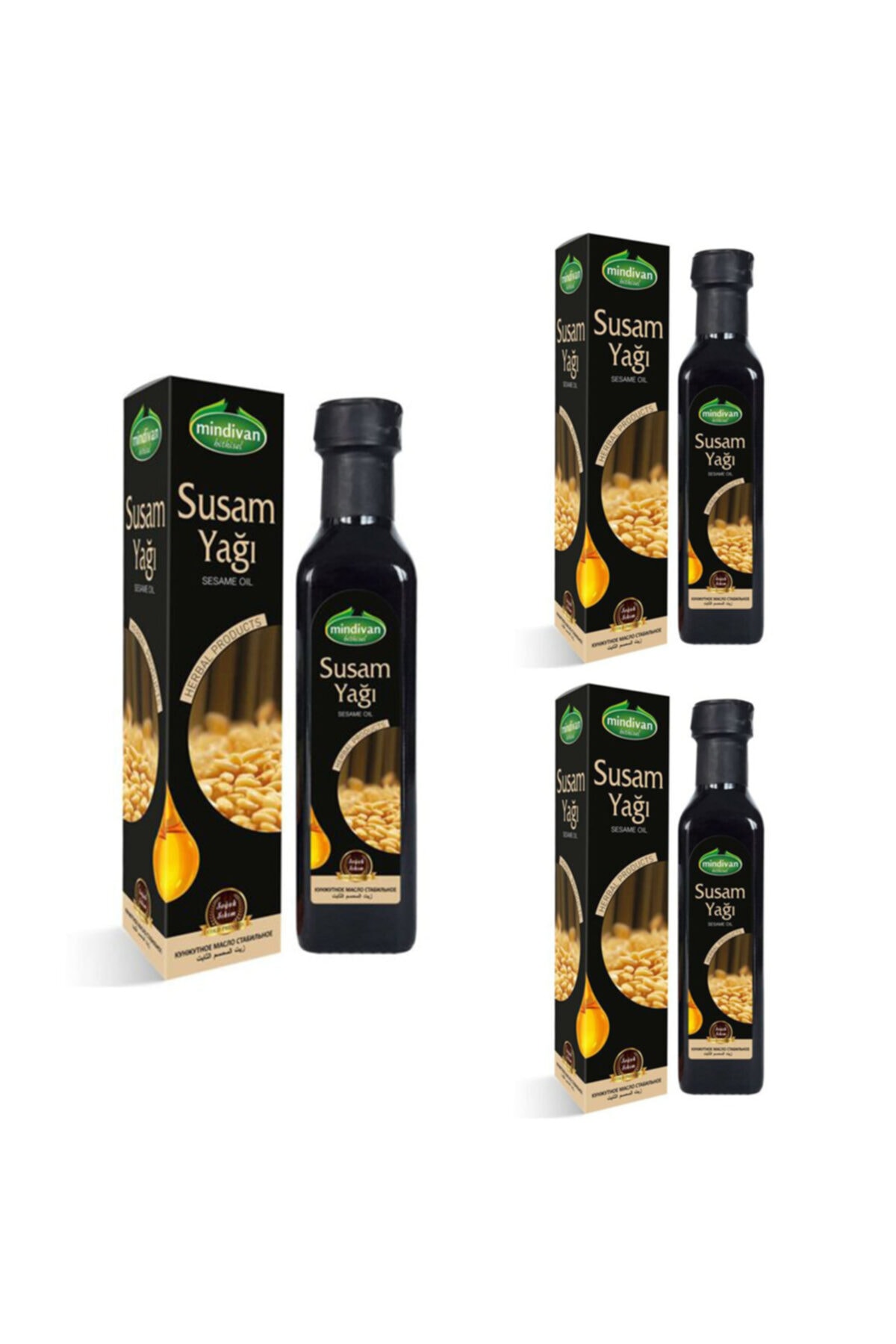 Mindivan Susam Yağı 250 Cc X3 Adet