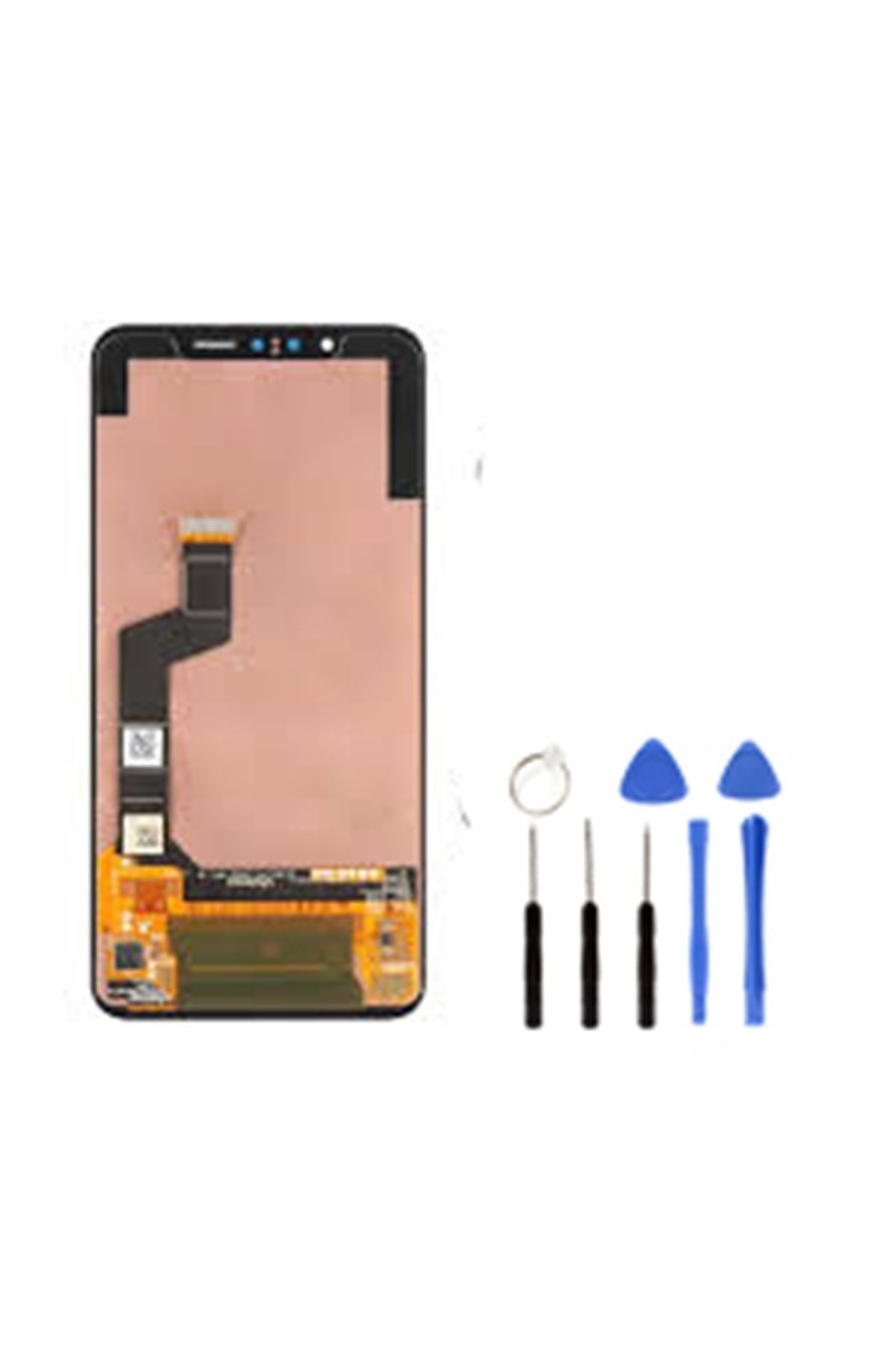 Tk Tech LG G8S LMG810EA  LCD EKRAN DOKUNMATİK SİYAH TAMİR SETİ YANINDA !!!