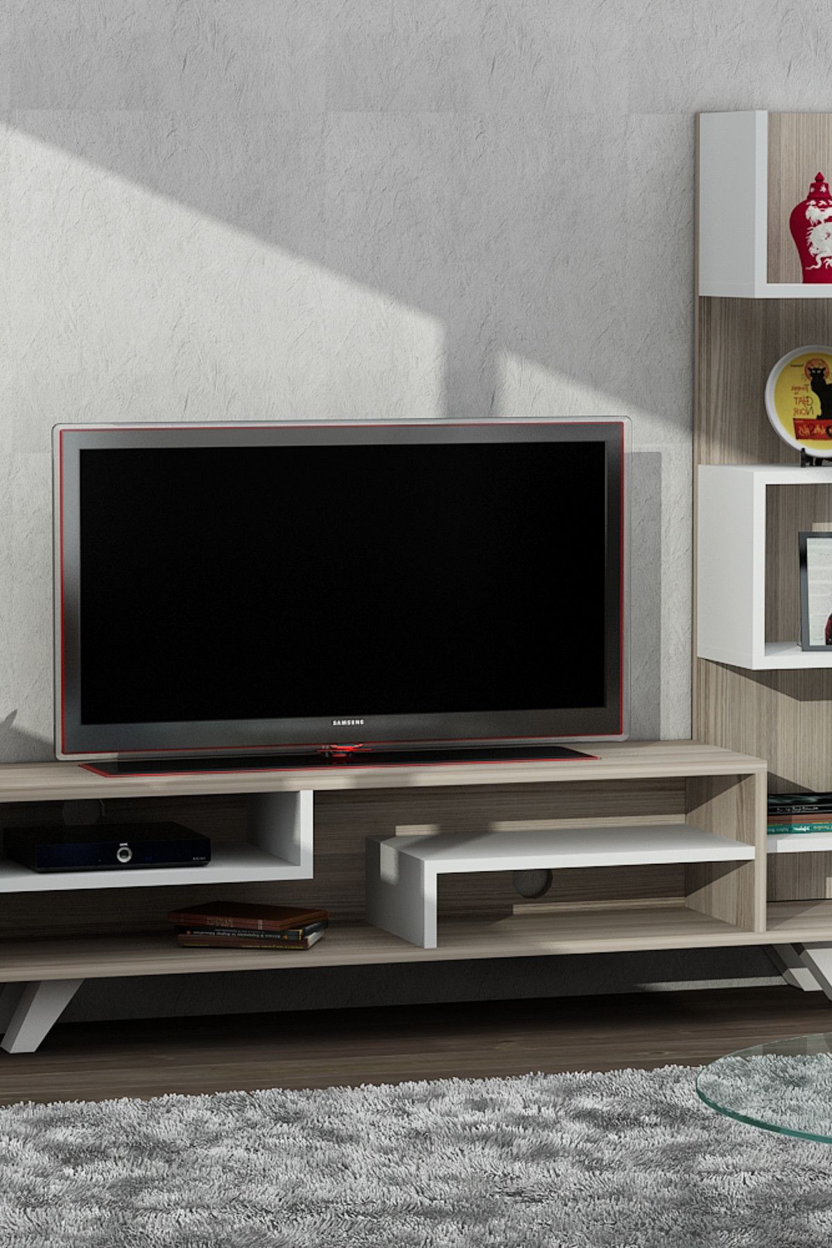 dekorister isabel tv unitesi beyaz cordoba fiyati yorumlari trendyol