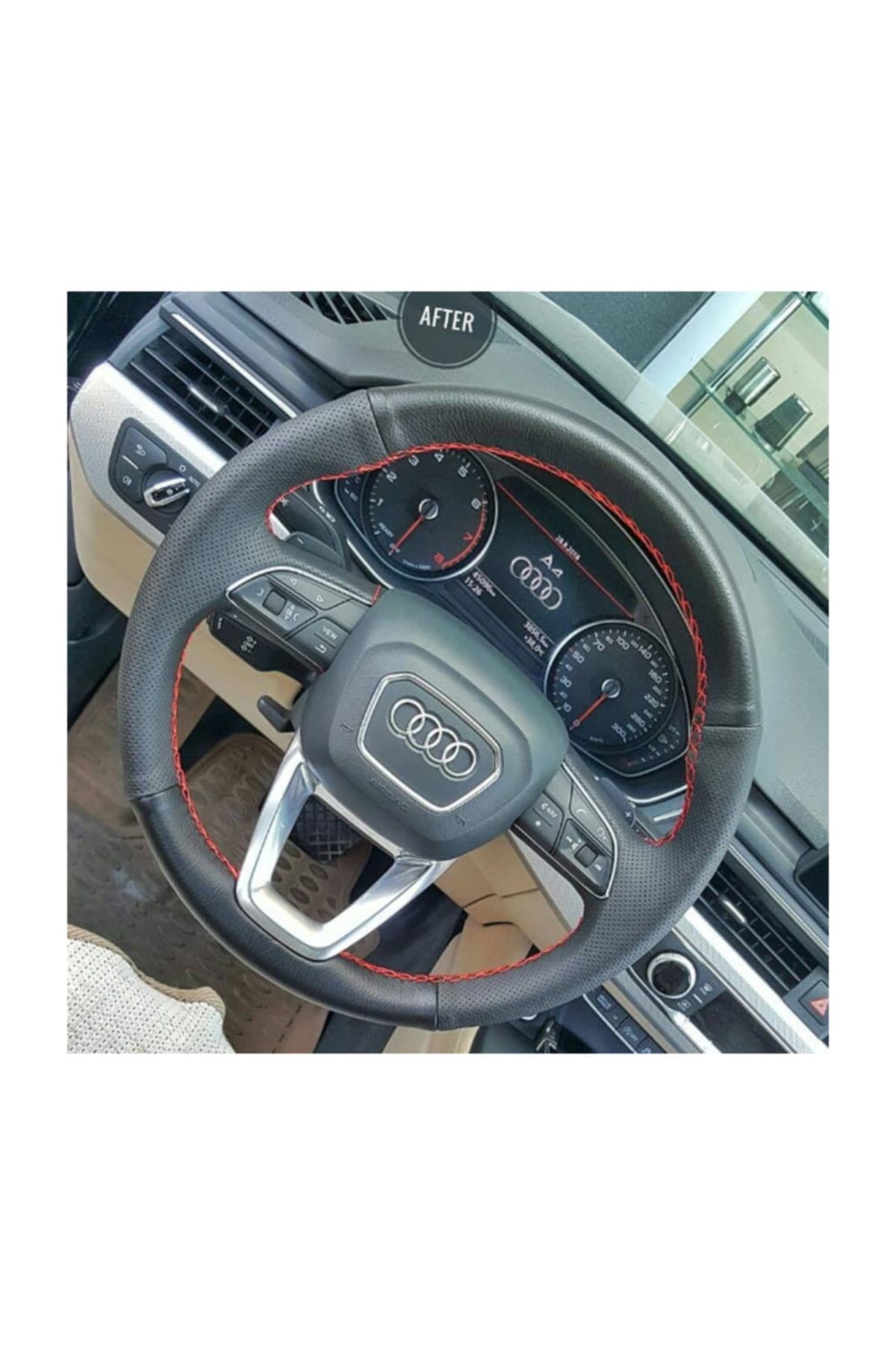 digitalshop audi a4 16 18 araca ozel deri direksiyon kilifi fiyati yorumlari trendyol
