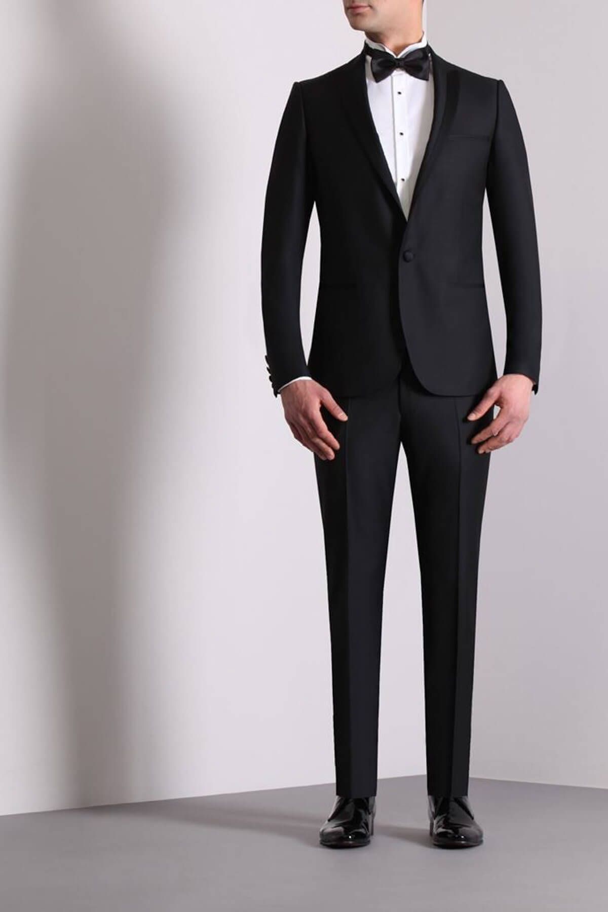 Ramsey Slim Fit Smokin Takım Elbise