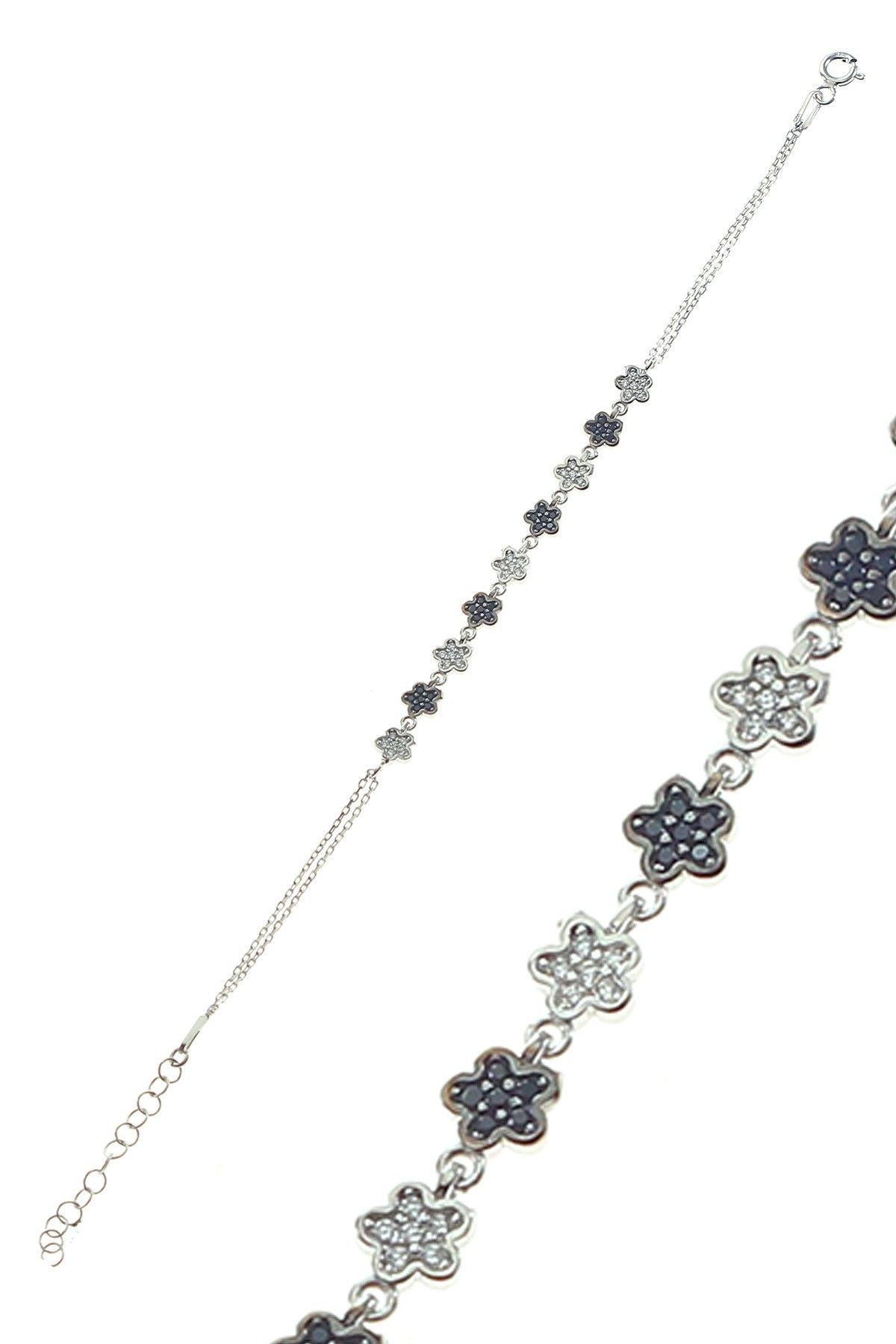 Söğütlü Silver Kadın Çiçek Modeli Bileklik SGTL8270