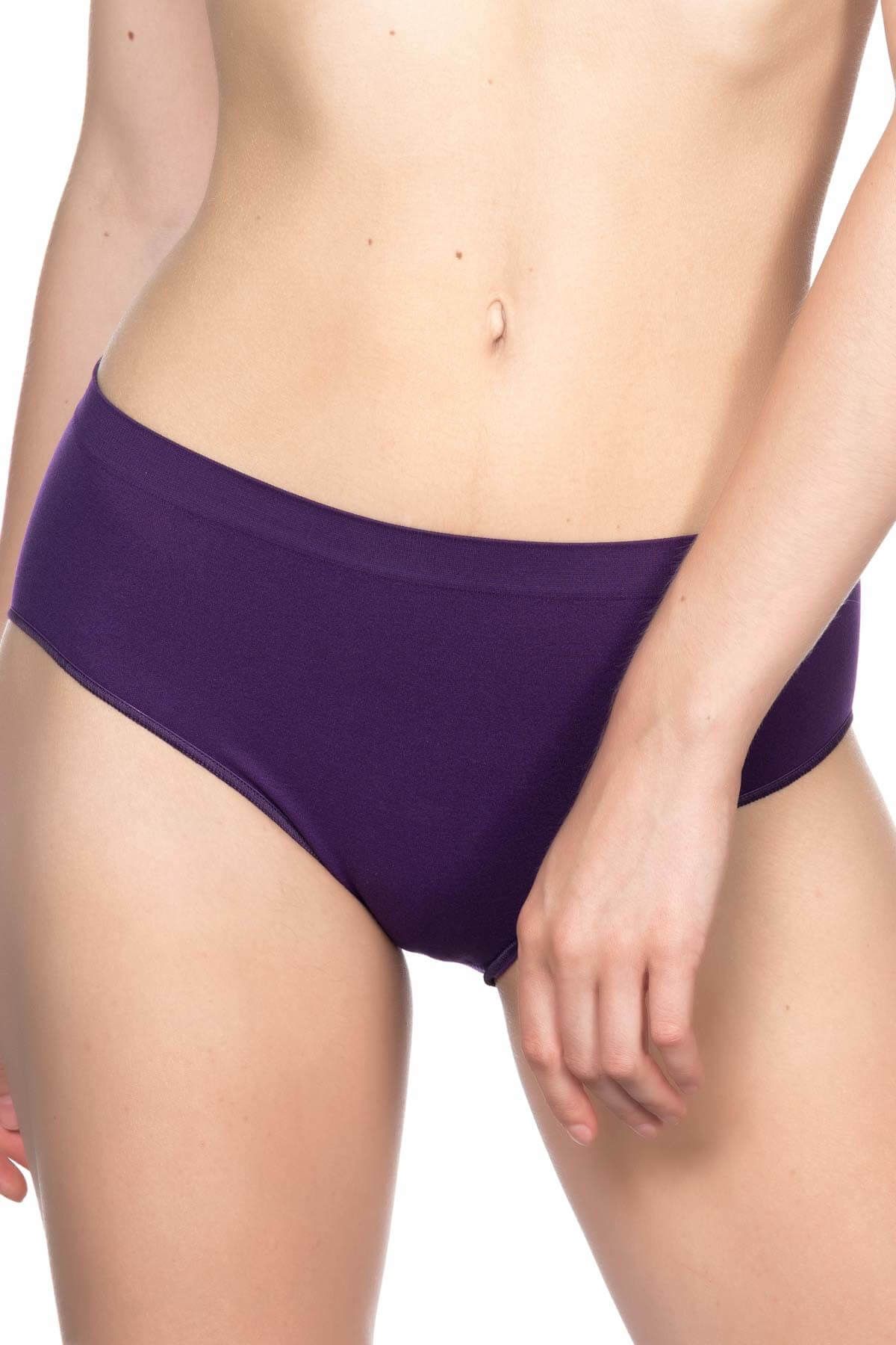Emay Kadın Mor Seamless Slip